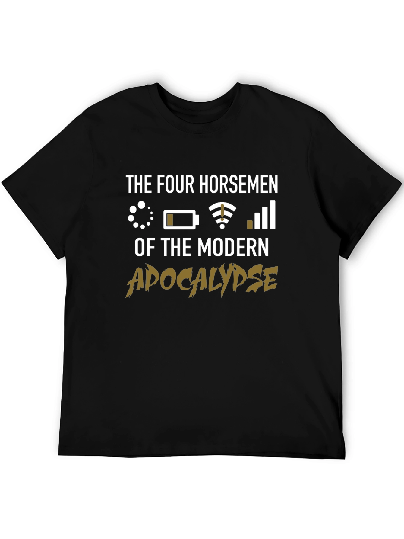 Black Modern Apocalypse T-Shirt view 5
