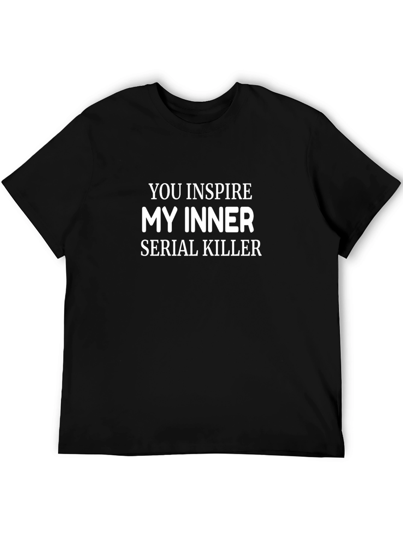 Black Inspirational Serial Killer Graphic T-Shirt view 5