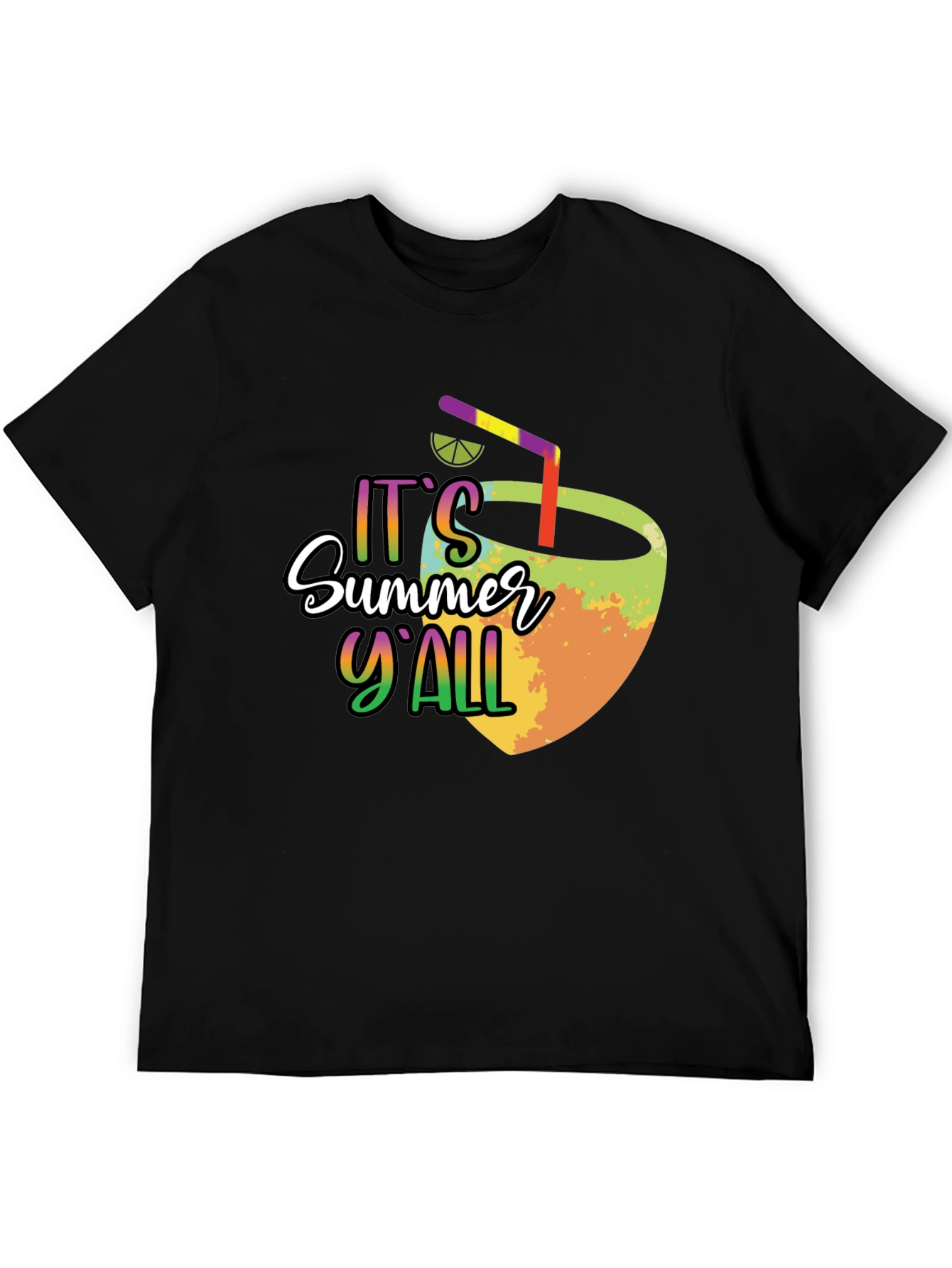 Black It's Summer Y'all Graphic Tee view 5