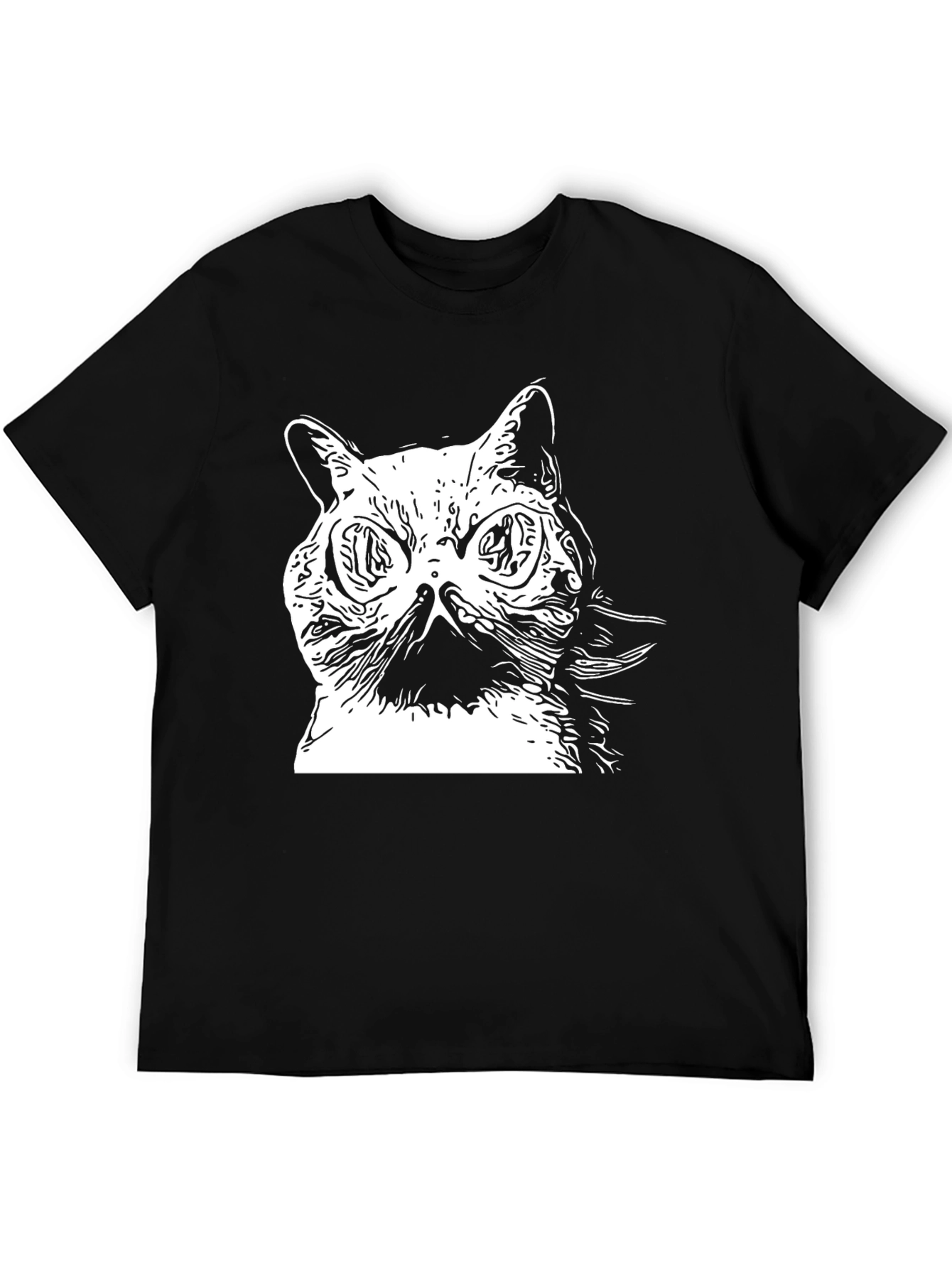 Black Black Cat Graphic T-Shirt view 5