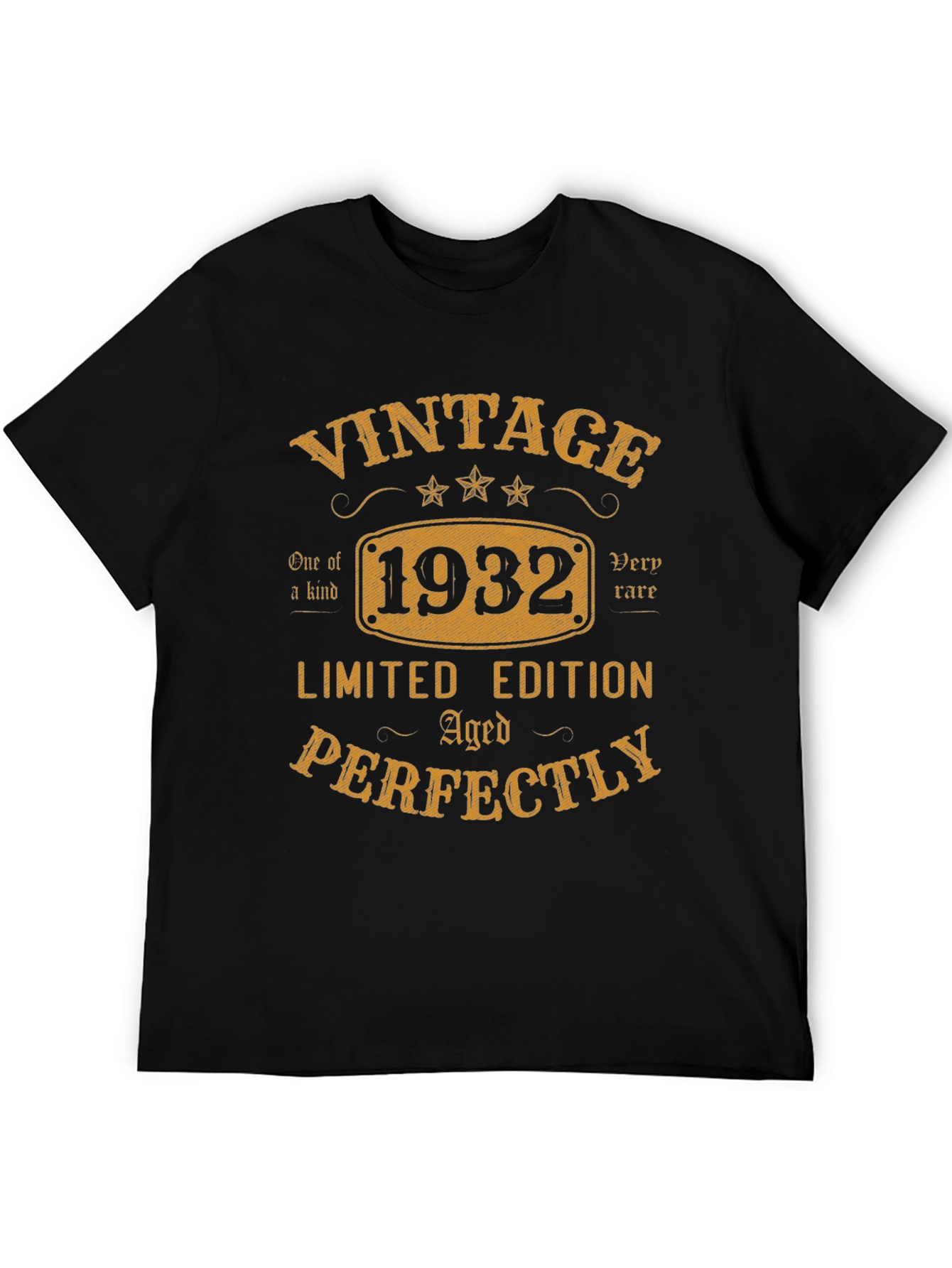 Black Vintage 1932 Limited Edition T-Shirt view 5