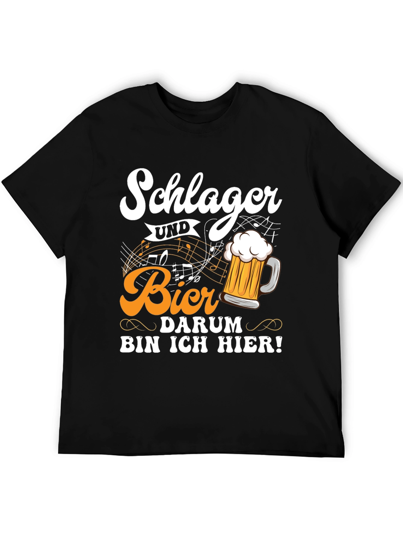 Black Schlager Und Bier T-Shirt view 5