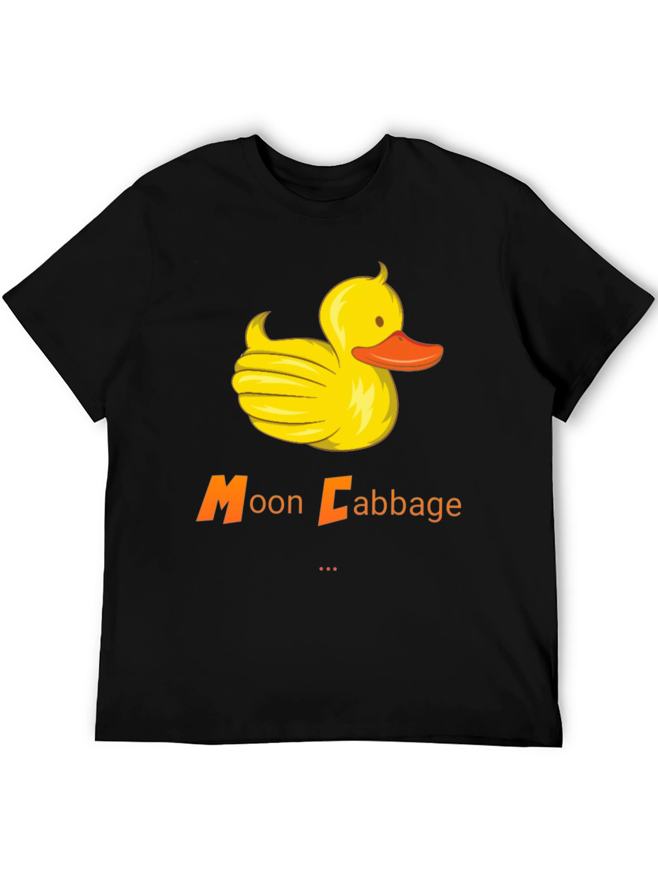 Black Moon Cabbage Duck Graphic T-Shirt - Black view 5