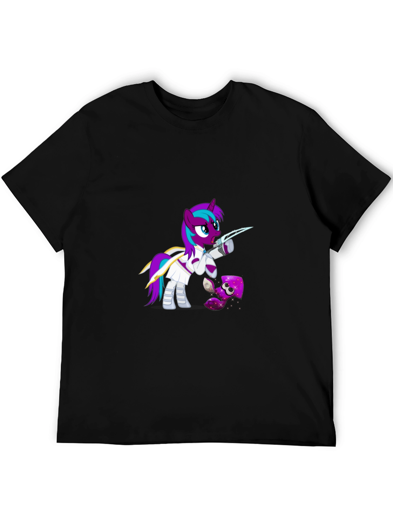 Black My Little Pony Splatoon T-Shirt view 5
