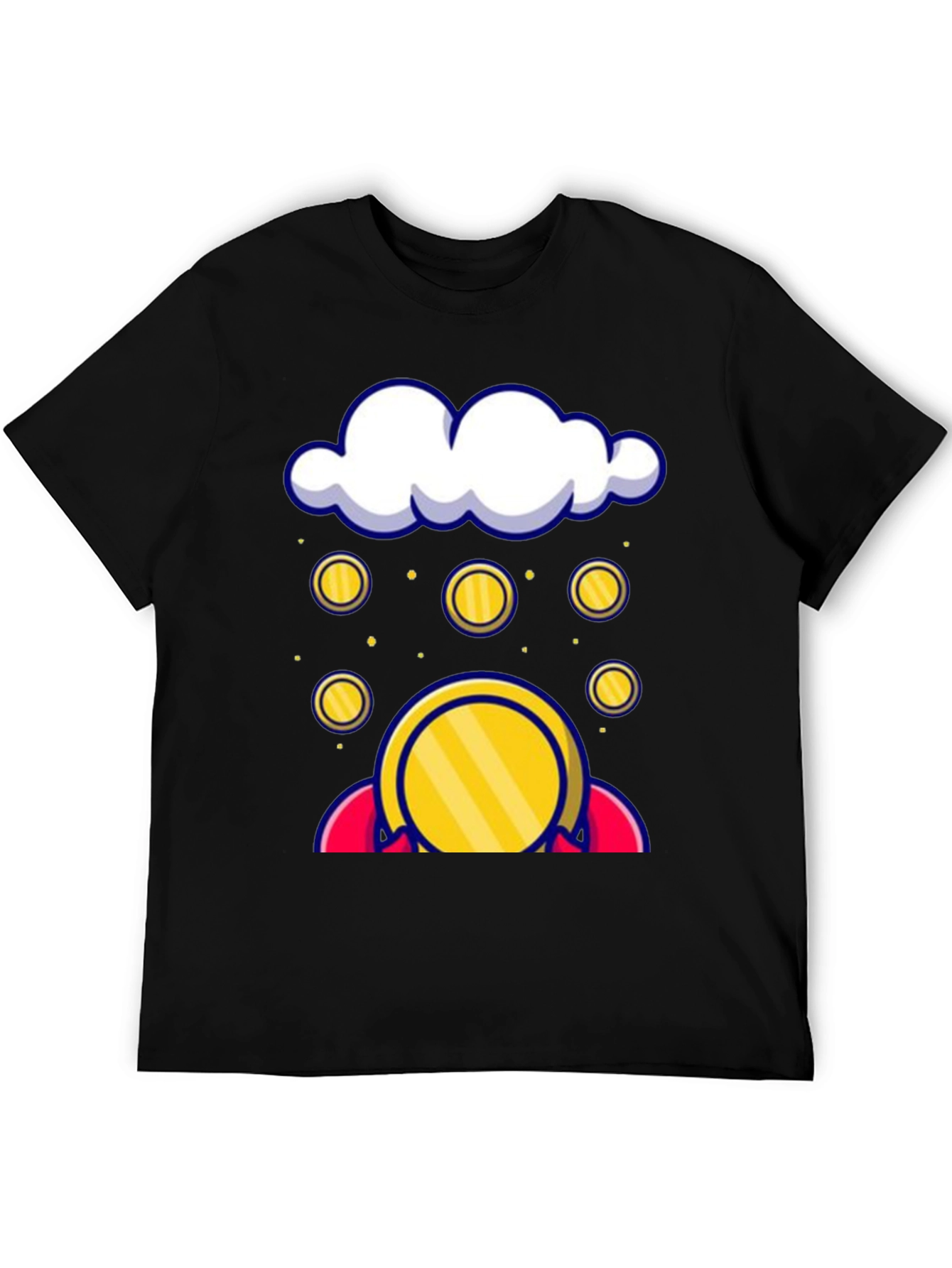 Black Cloud Coin Graphic Tee - Black view 5