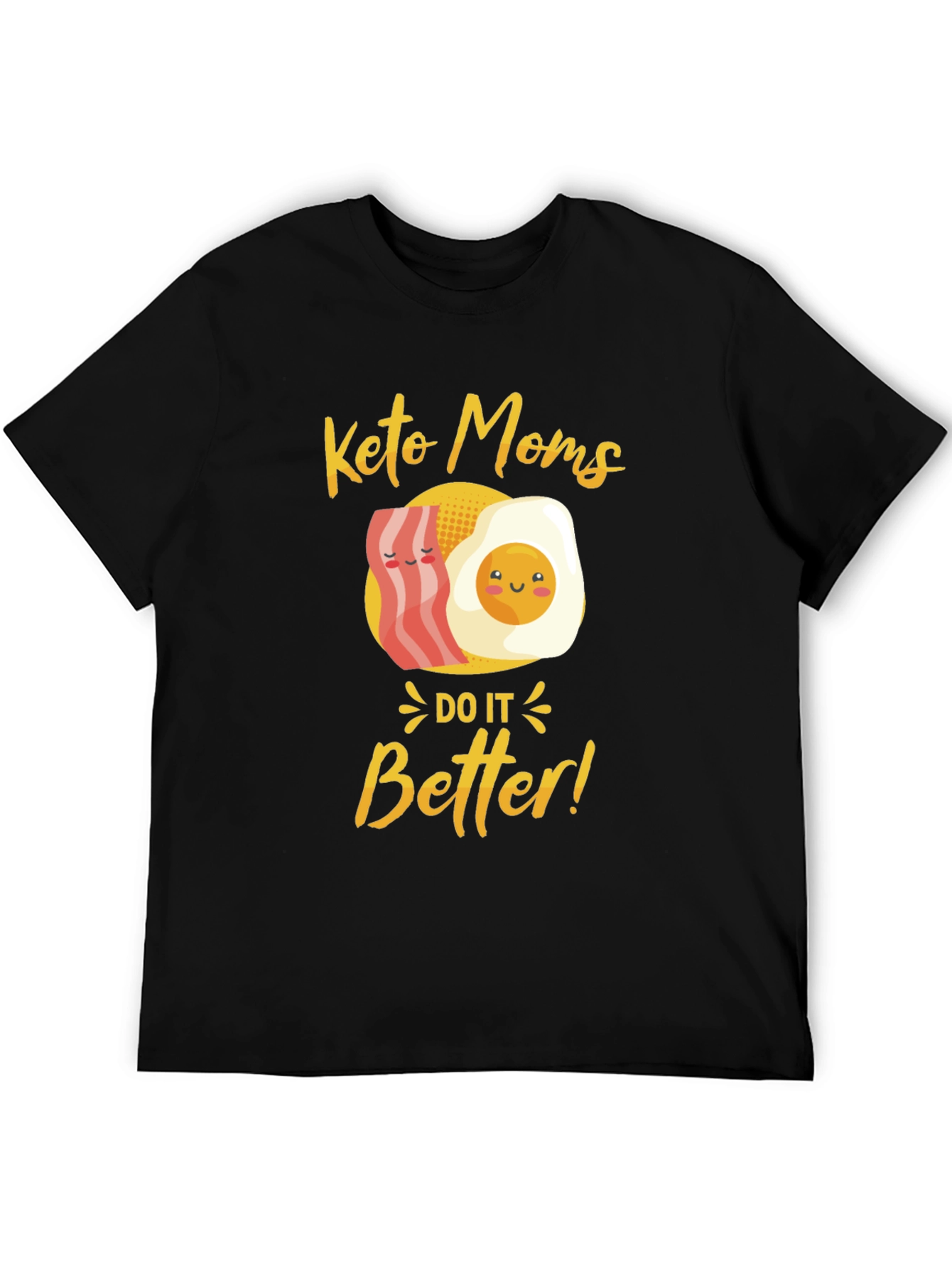 Black Keto Moms Do It Better T-Shirt view 5