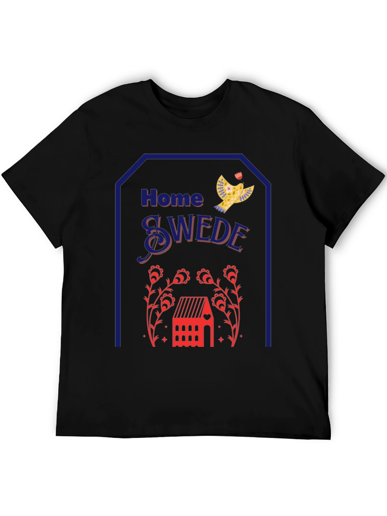 Black Home Swede Graphic T-Shirt view 5