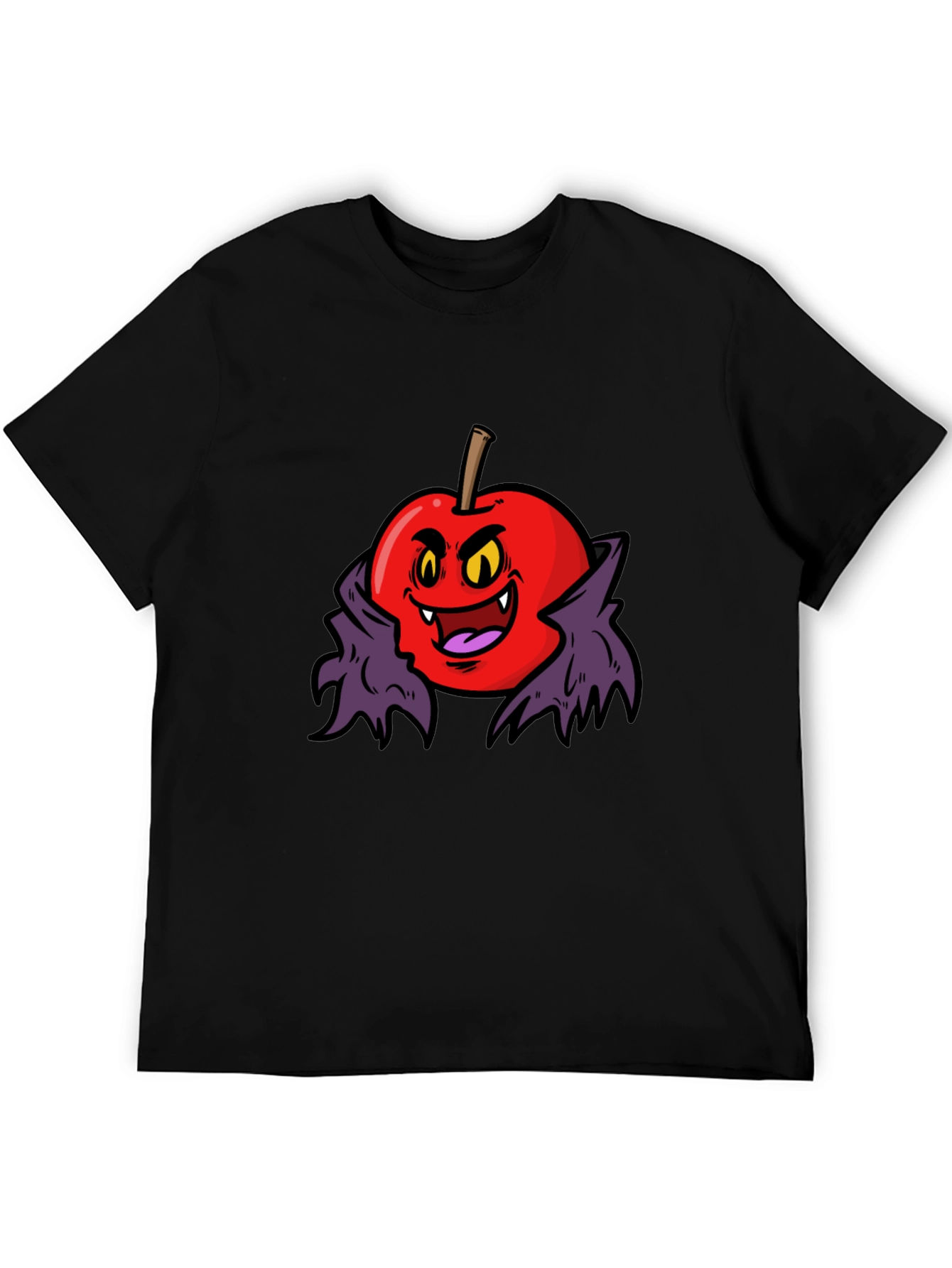 Black Vampire Apple Graphic Tee view 5