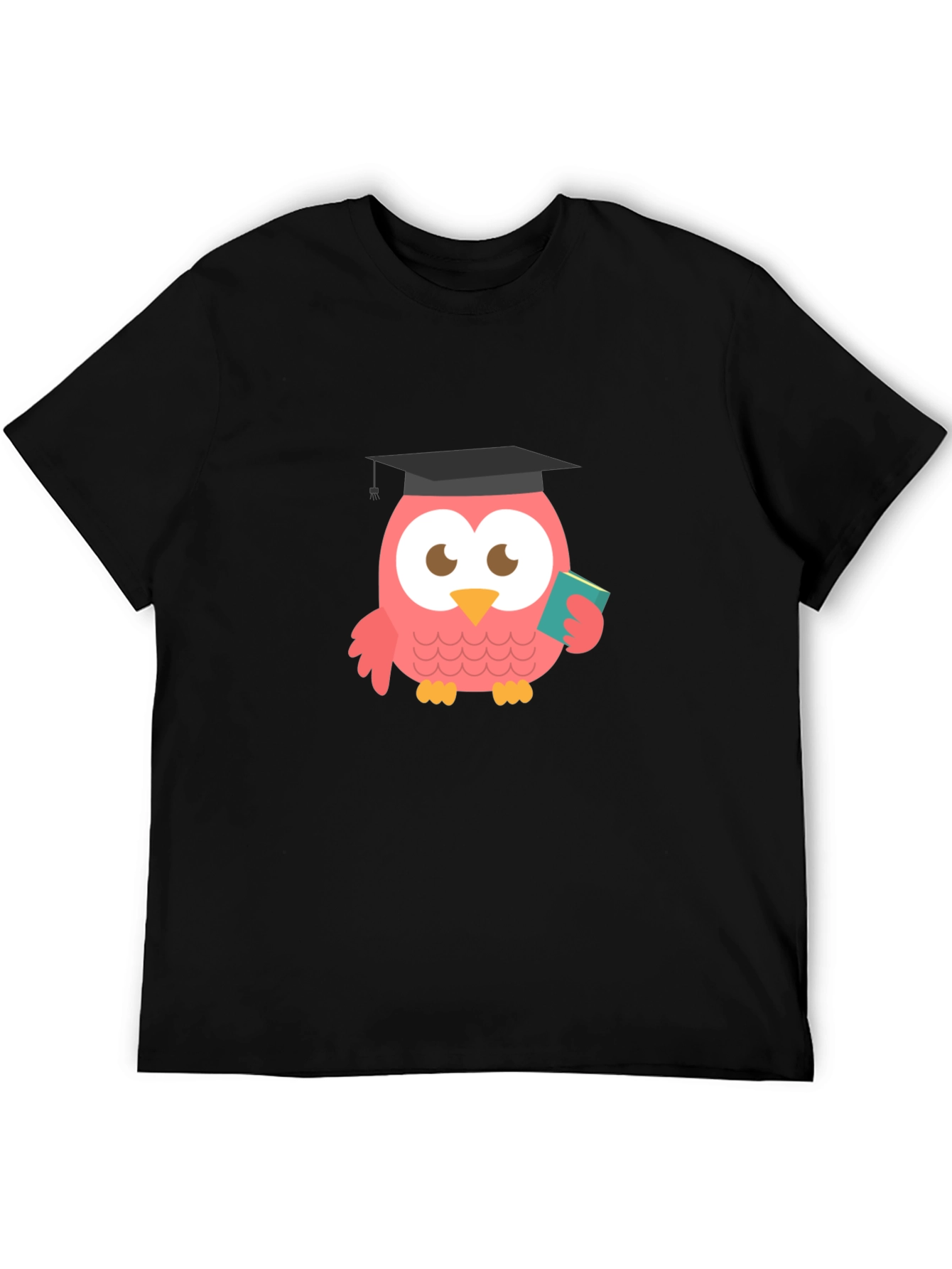 Black Graduation Owl Graphic Tee - Cute and Clever Design view 5