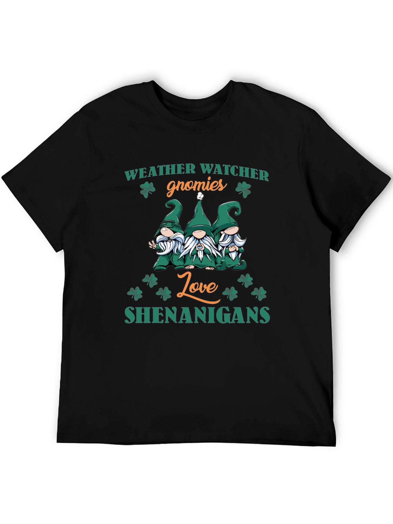 Weather Watcher Gnomies St. Patrick's Day T-Shirt - 5