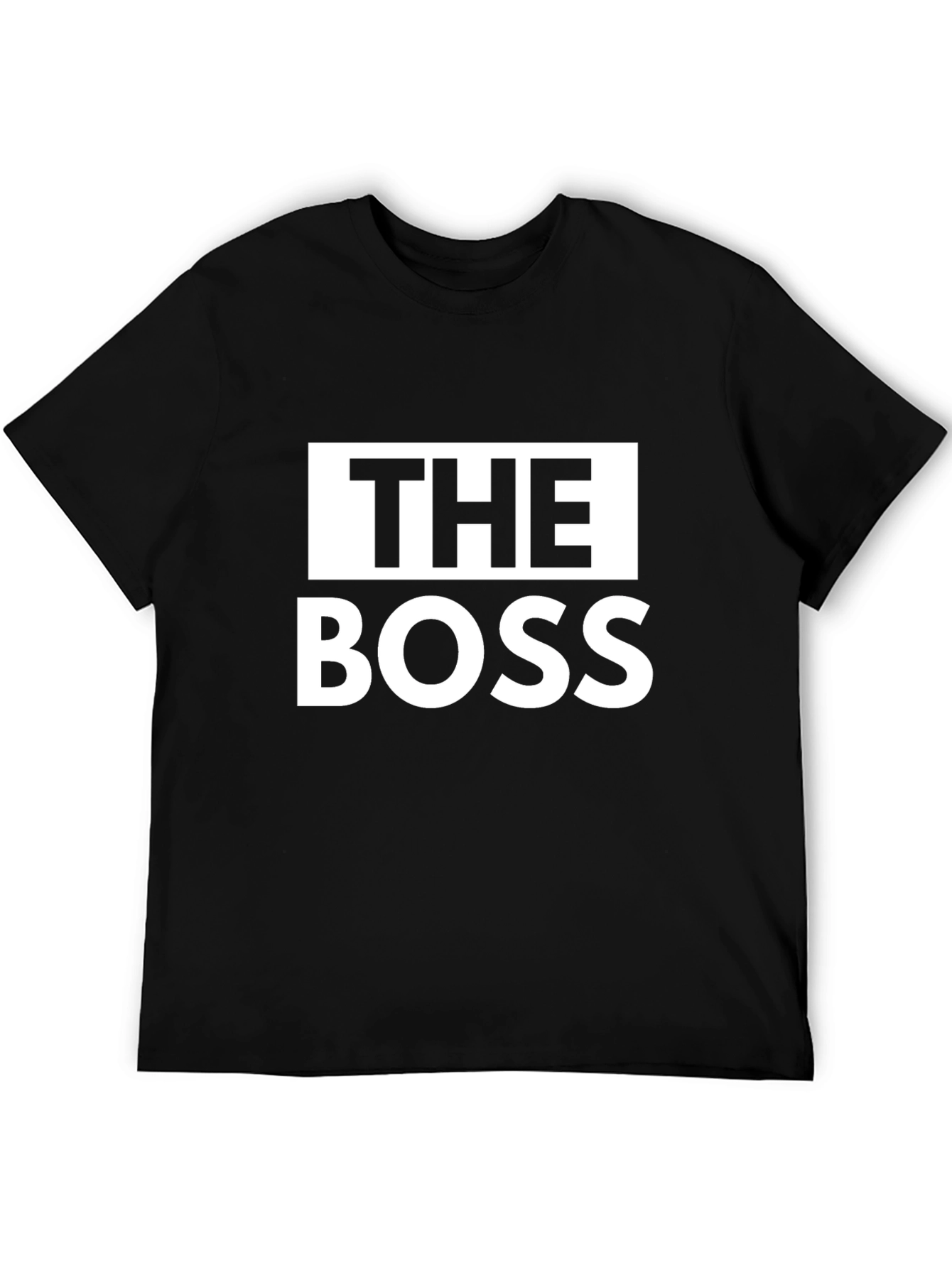 Black The Boss T-Shirt - Funny Novelty Tee view 5