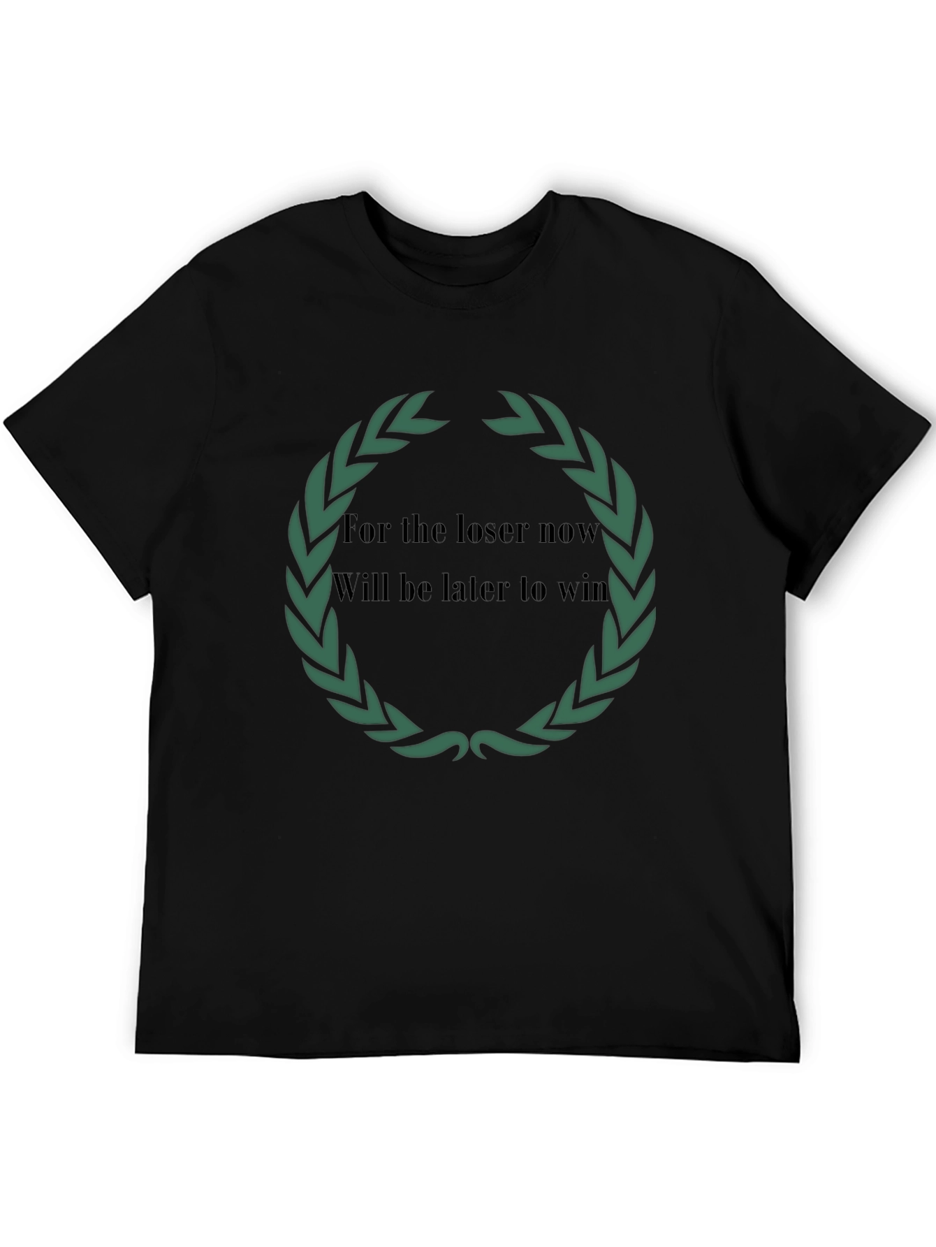 Black Motivational Loser to Winner Graphic T-Shirt view 5