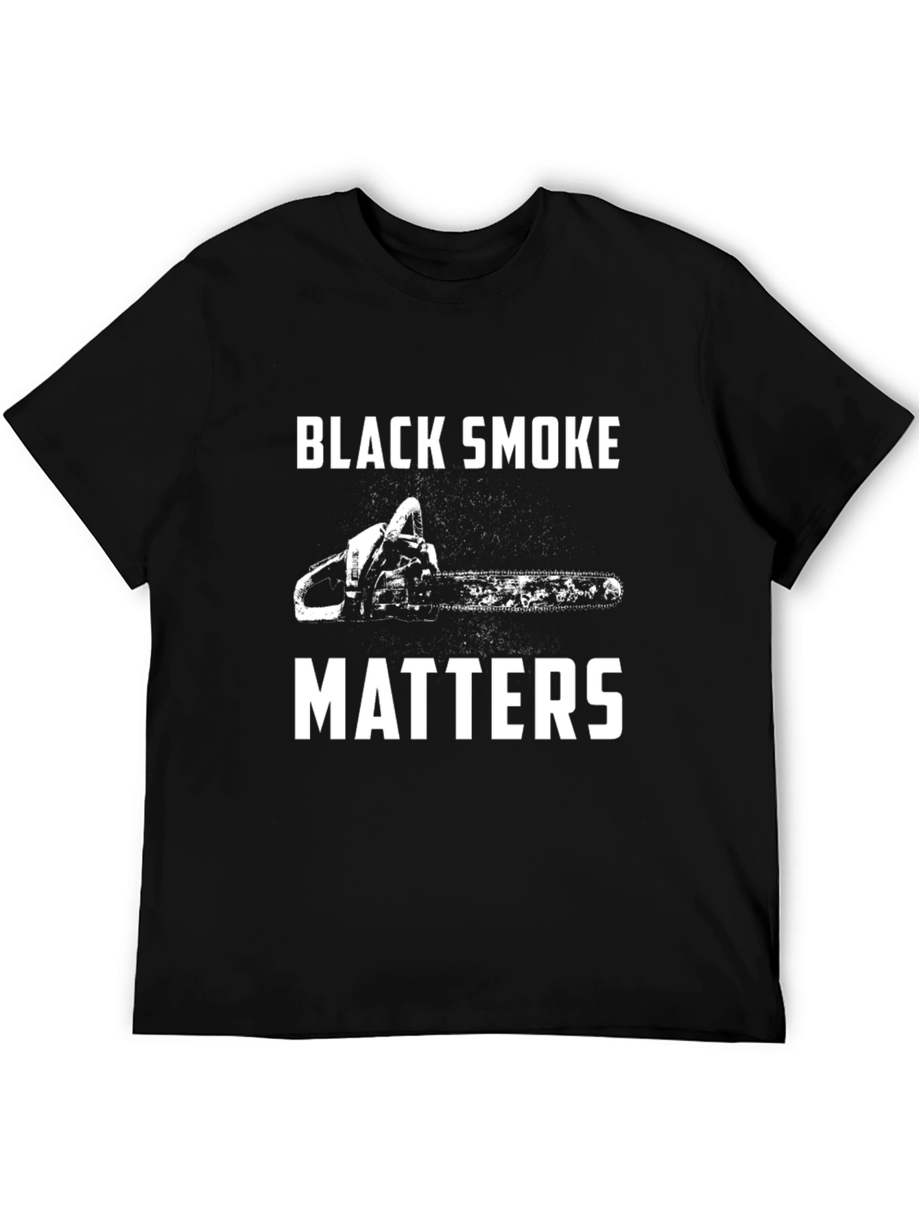 Black Black Smoke Matters Graphic T-Shirt view 5