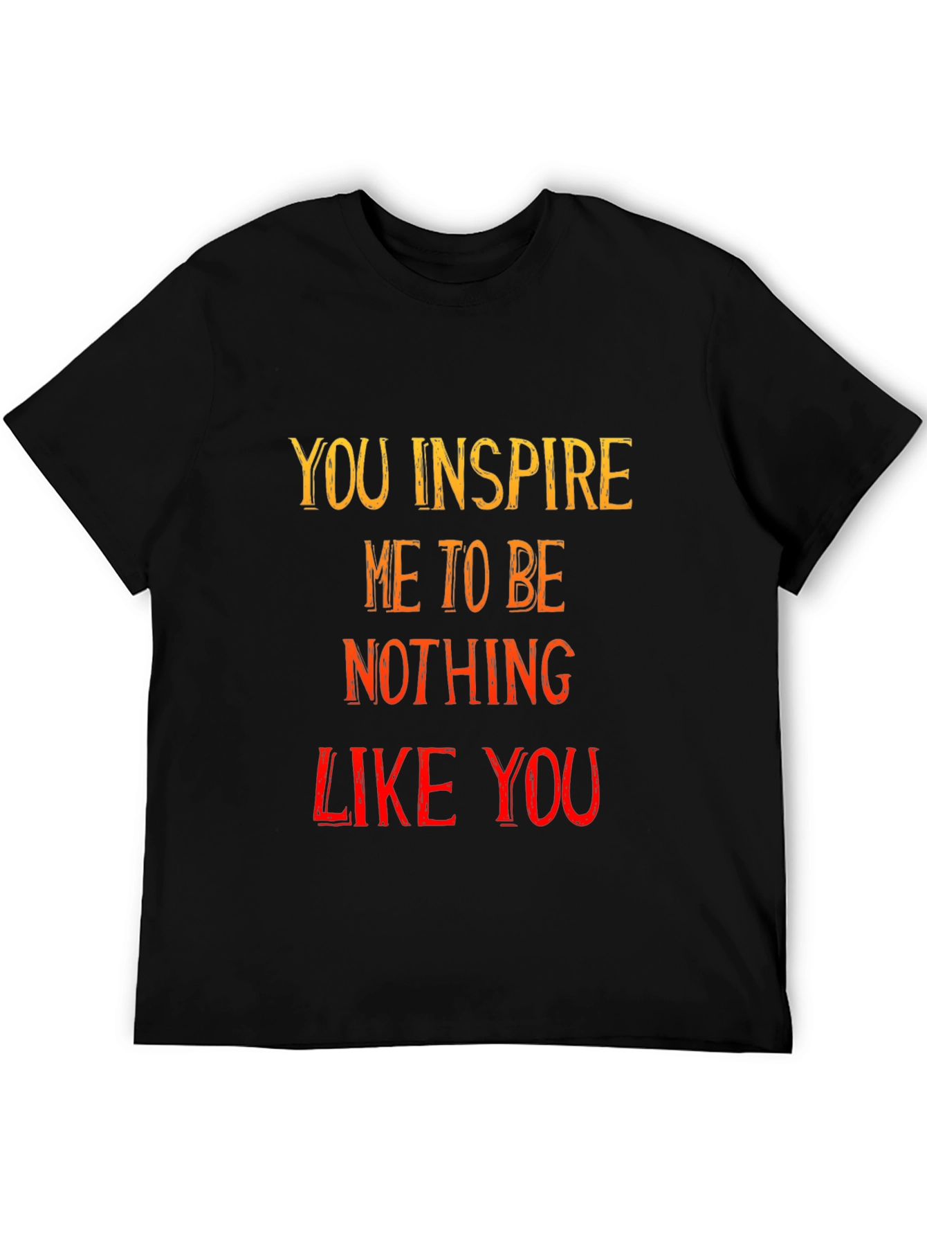 Black Funny Inspirational Graphic T-Shirt view 5