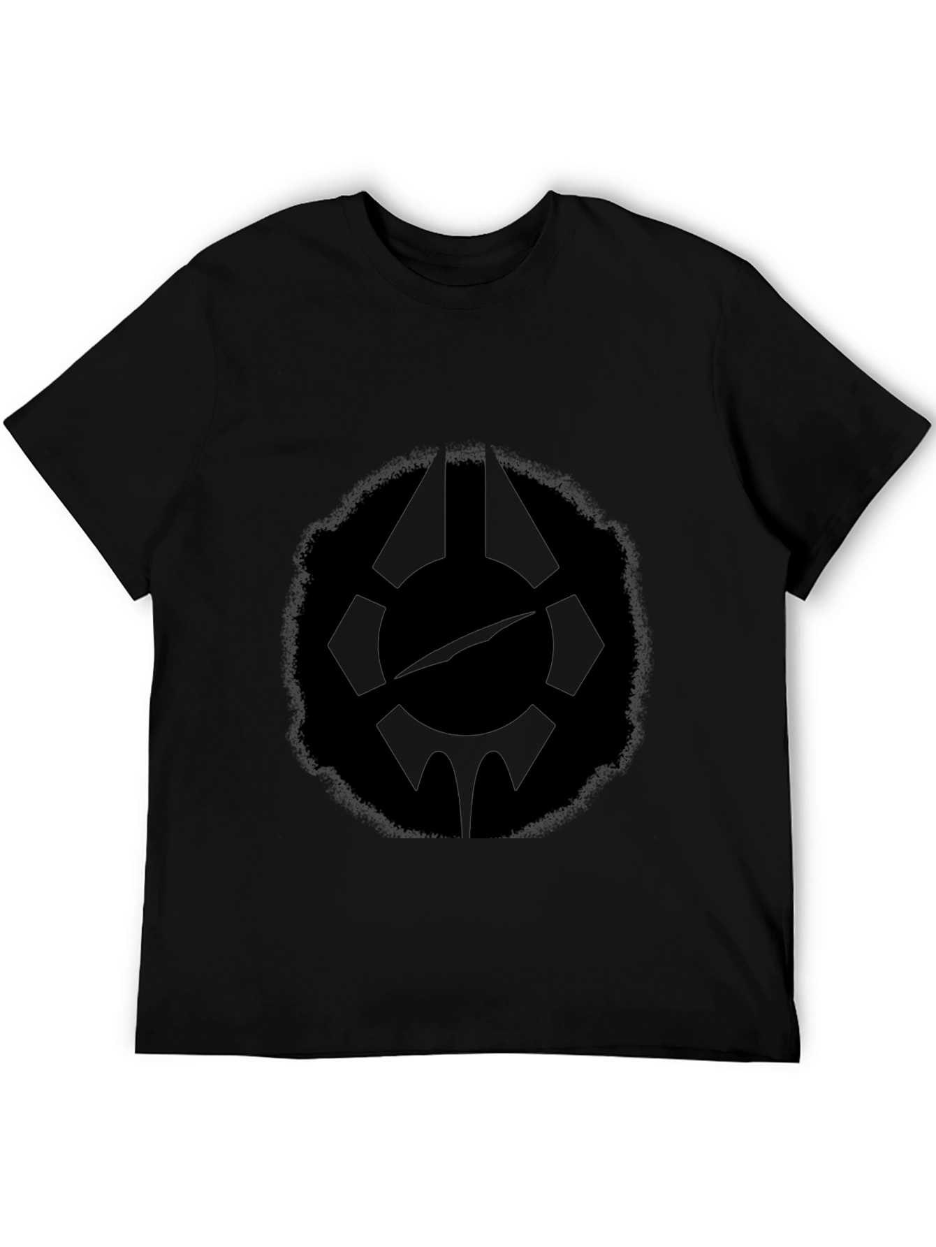 Black Dark Emblem Graphic Tee - Men's Black T-Shirt view 5