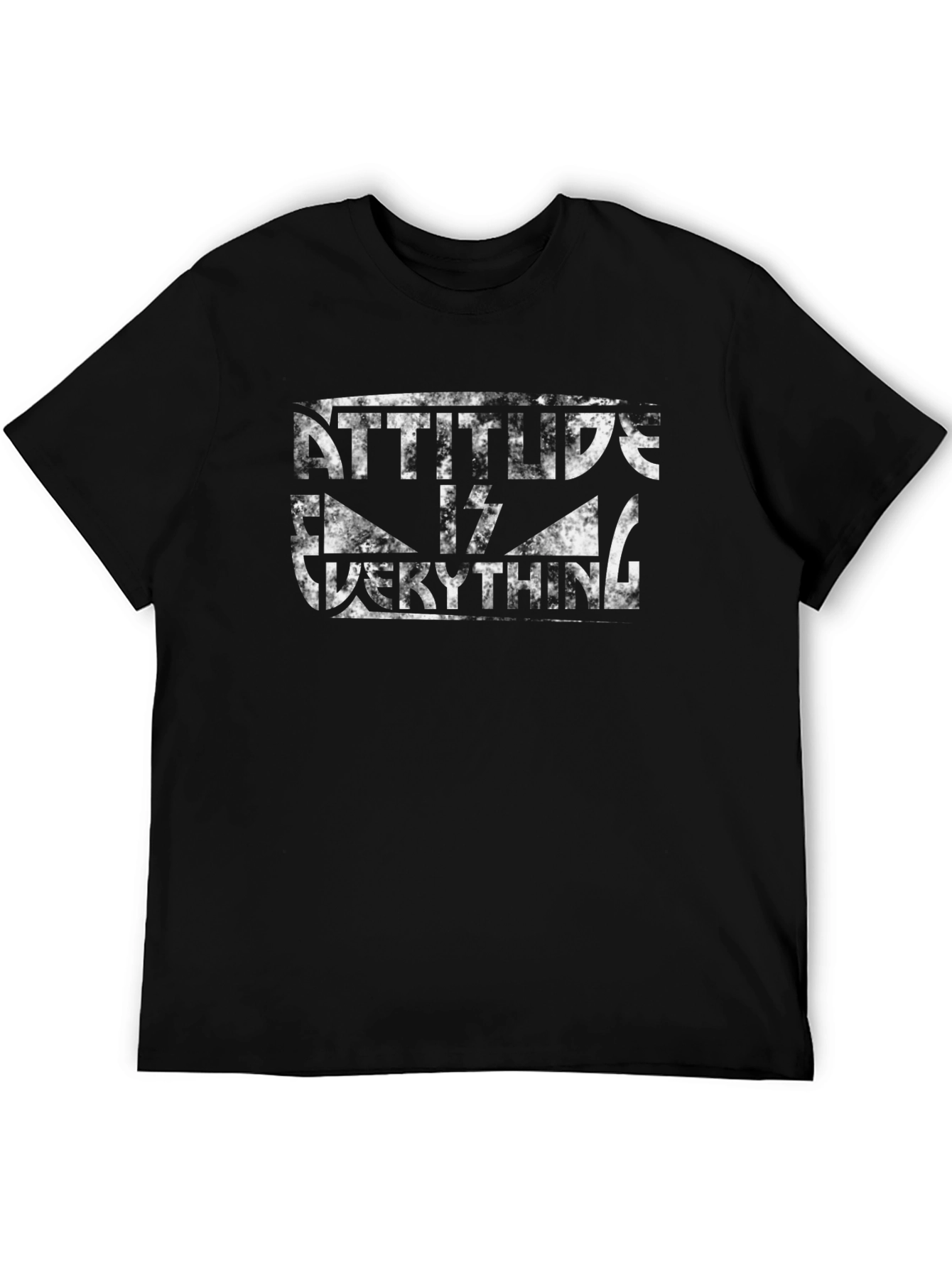 Black Attitude is Everything Graphic Tee - Black view 5
