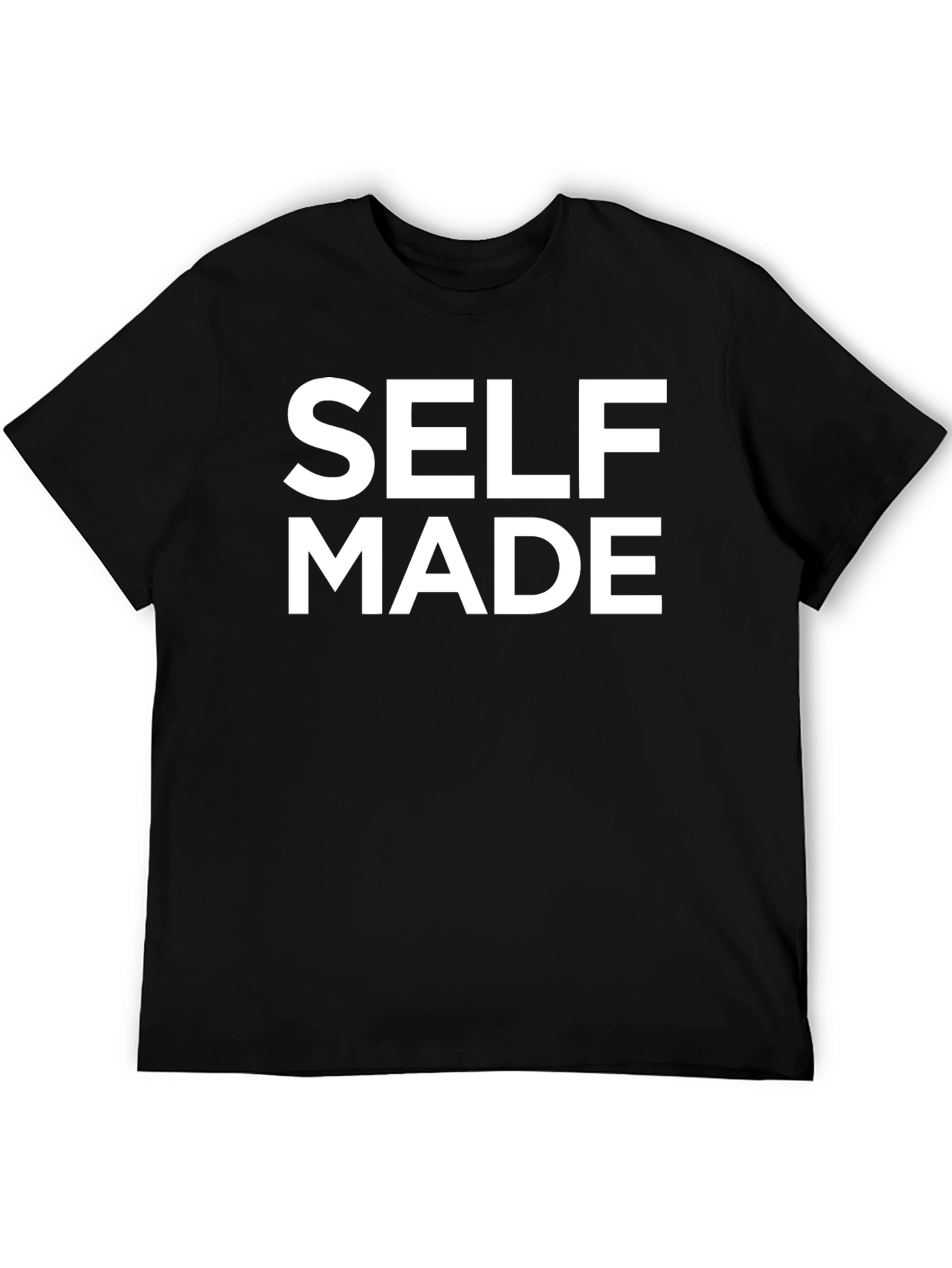 Black Self Made Black Graphic T-Shirt view 5