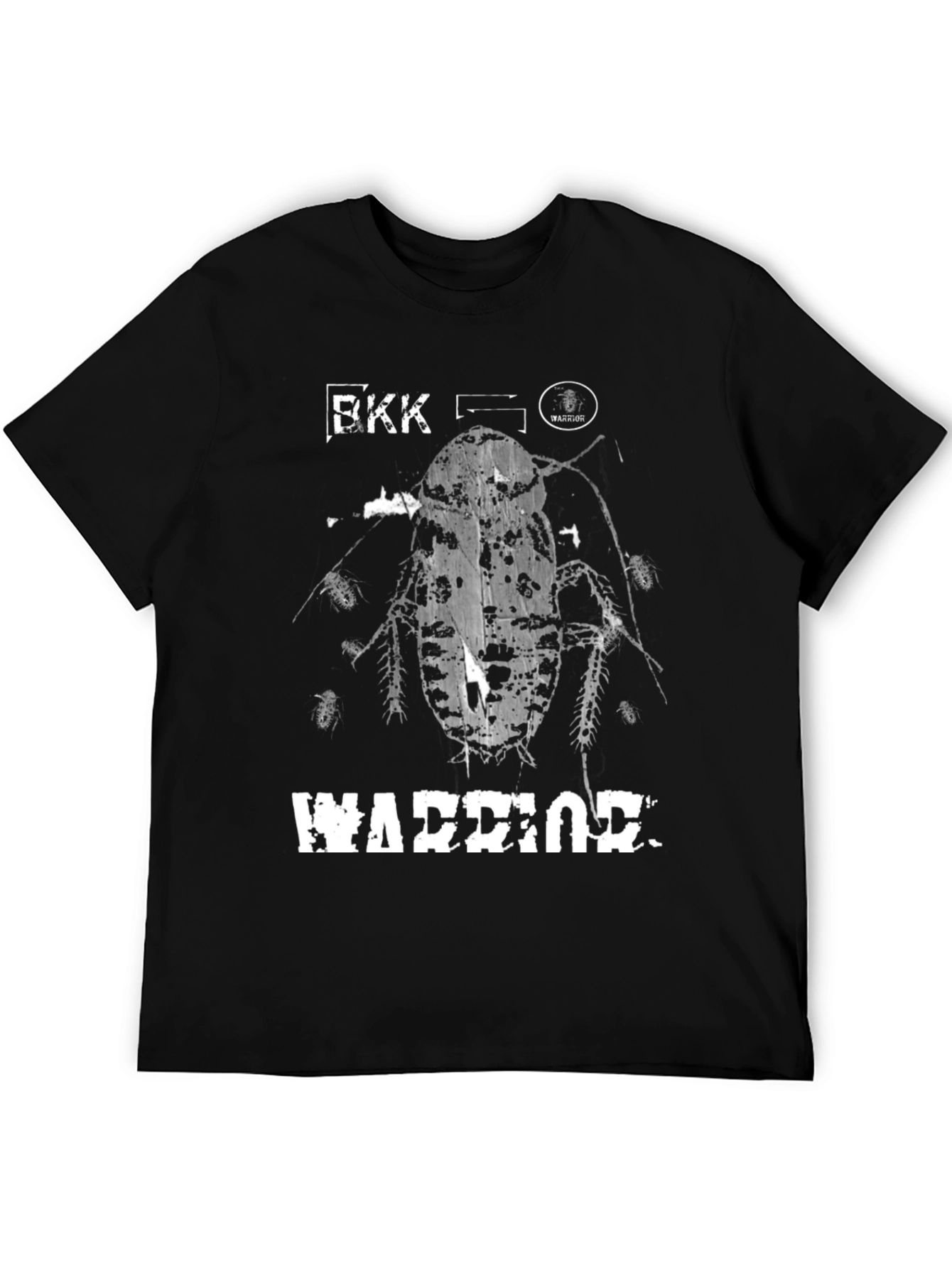 Black BKK Warrior Graphic Tee - Bold Cockroach Design view 5