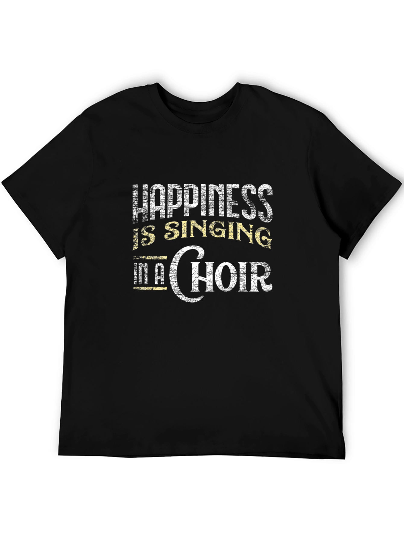 Black Happiness is Singing in a Choir T-Shirt view 5