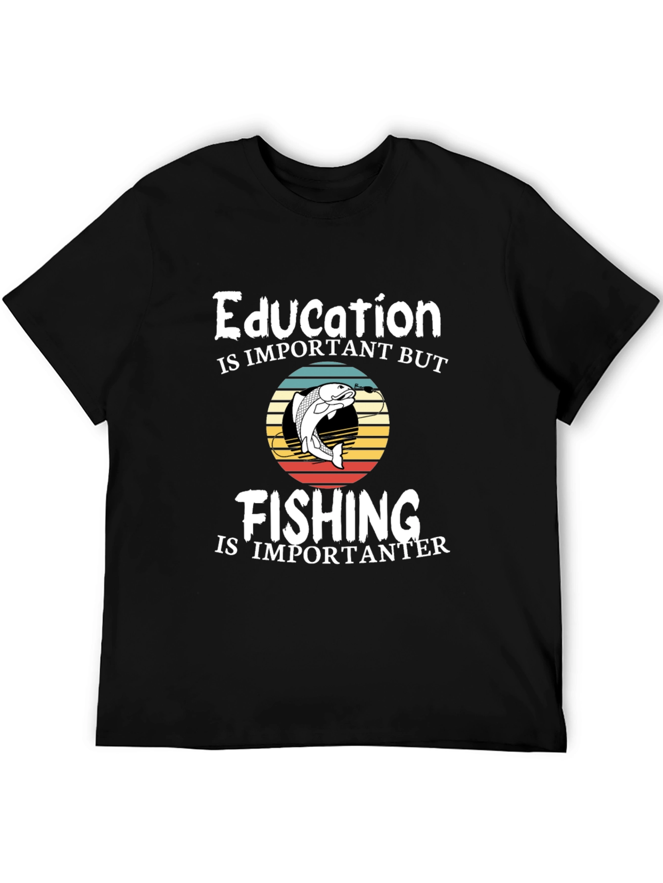 Black Fishing is Importanter T-Shirt view 5