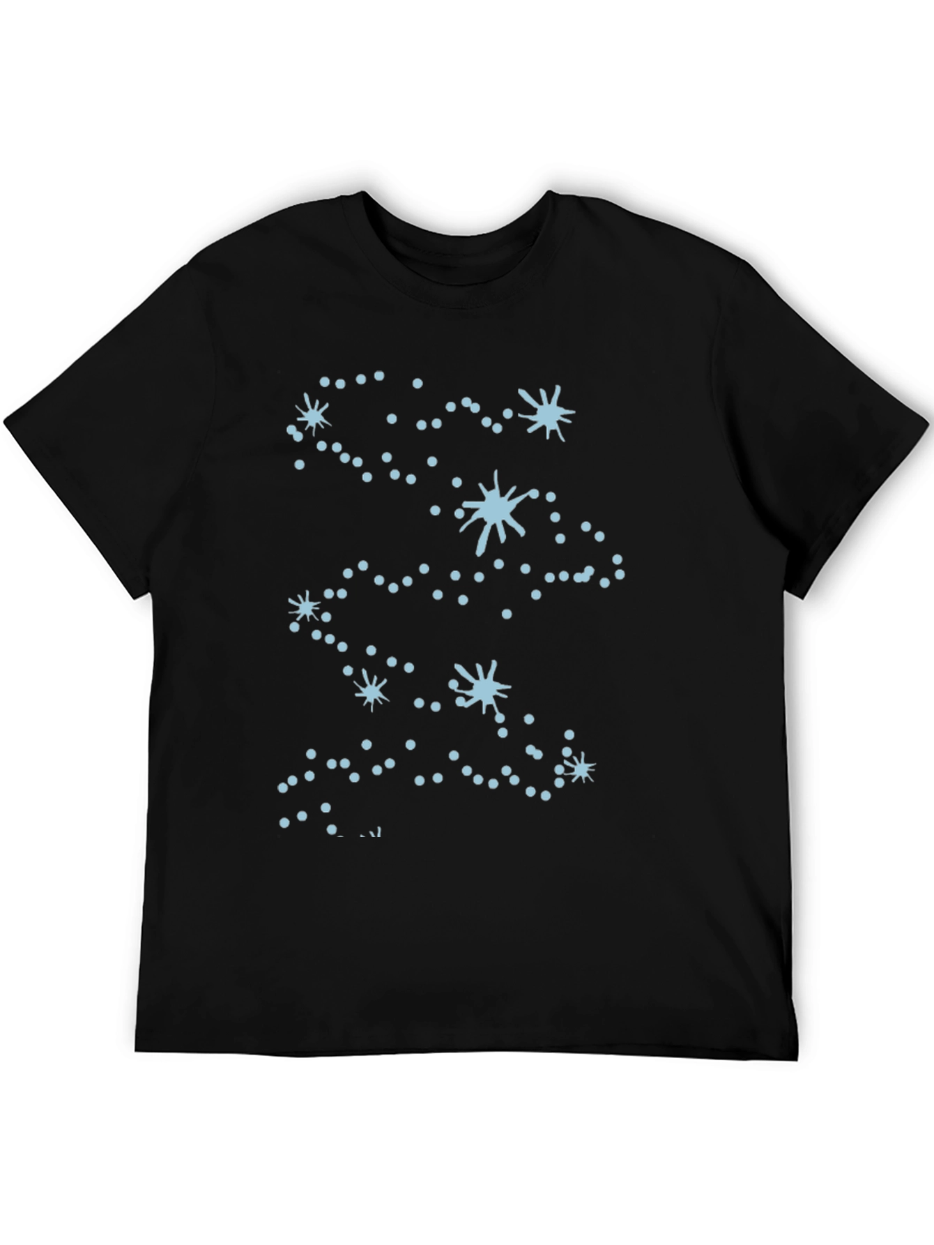 Black Constellation Graphic Tee - Black Cotton Blend view 5