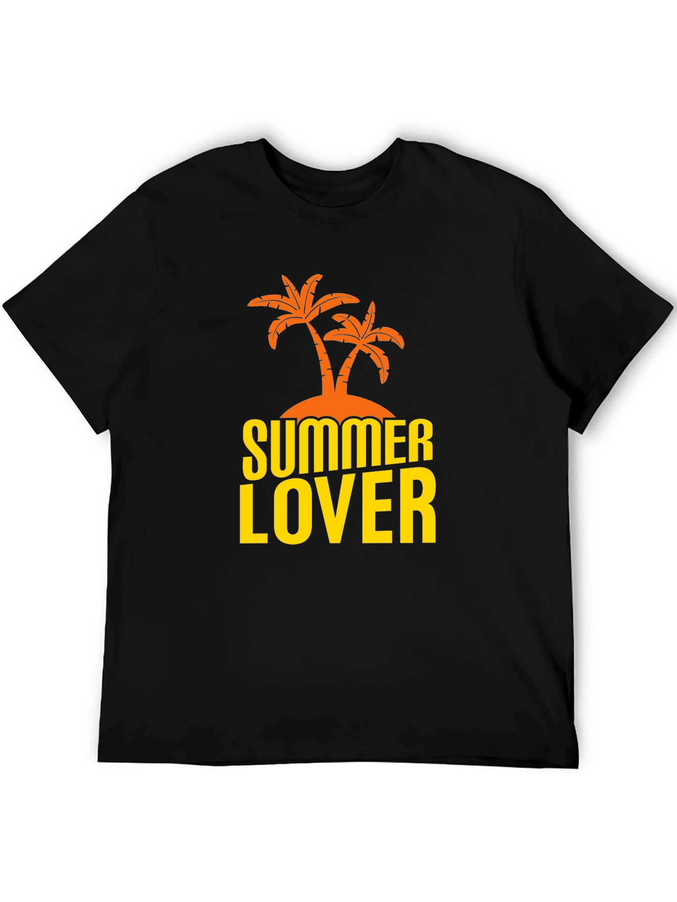 Black Summer Lover Graphic T-Shirt - Black view 5