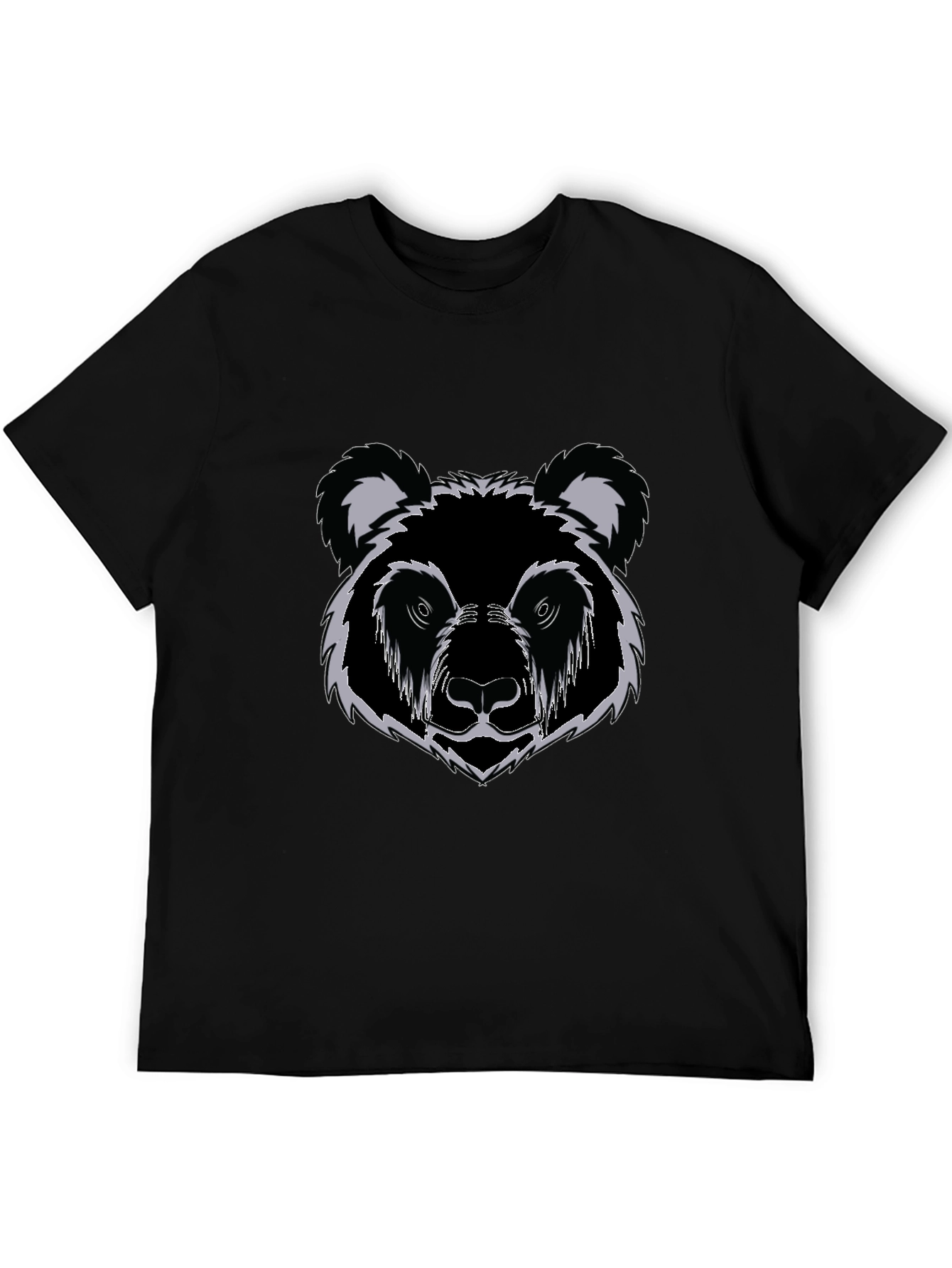 Black Black Bear Graphic Print T-Shirt view 5