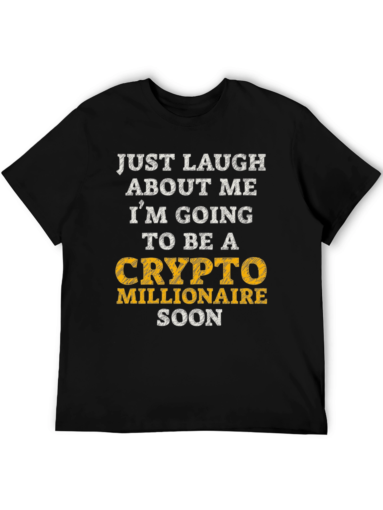 Black Crypto Millionaire Soon Graphic T-Shirt view 5