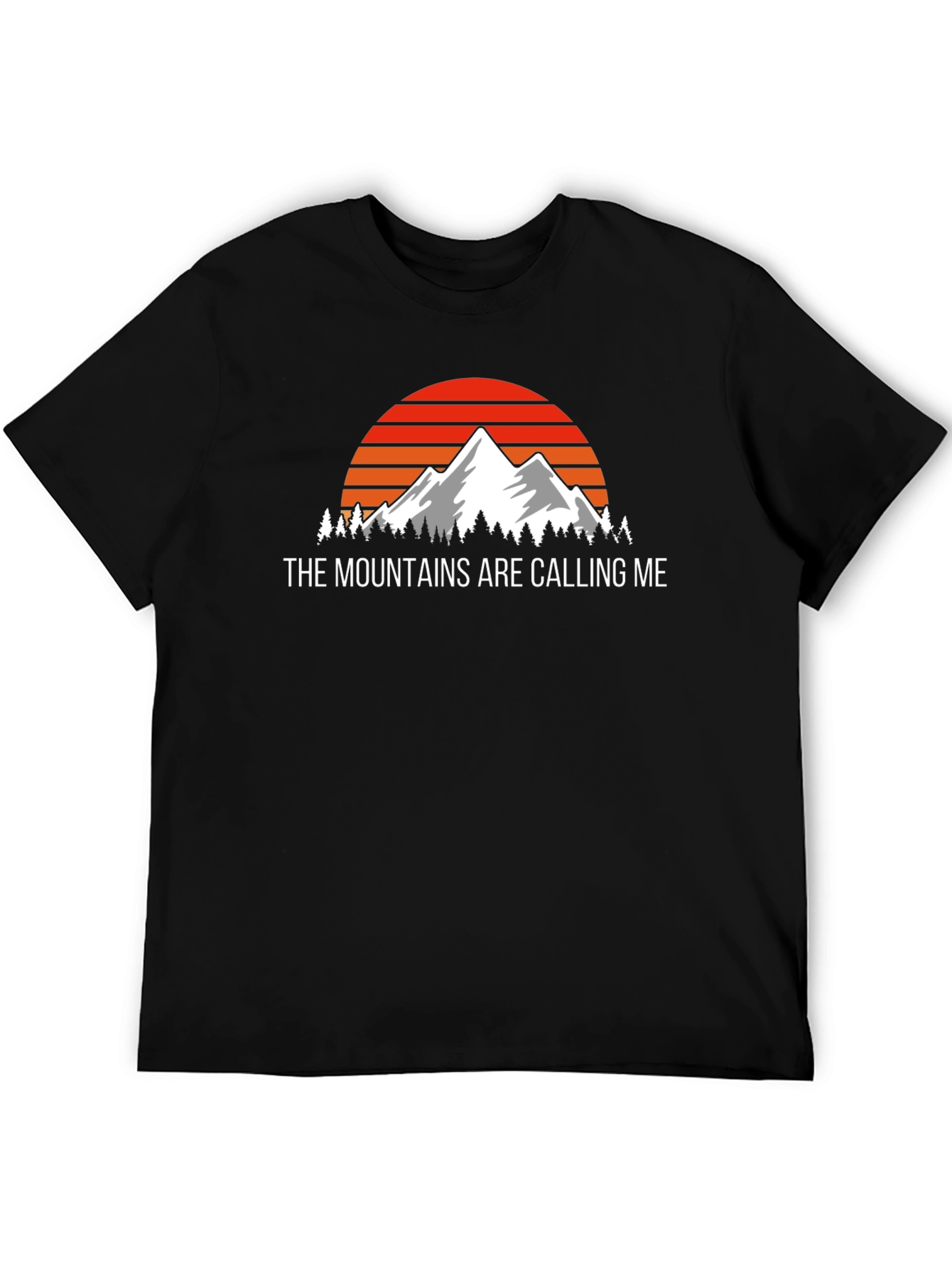 Black Mountains Are Calling Me Black T-Shirt view 5