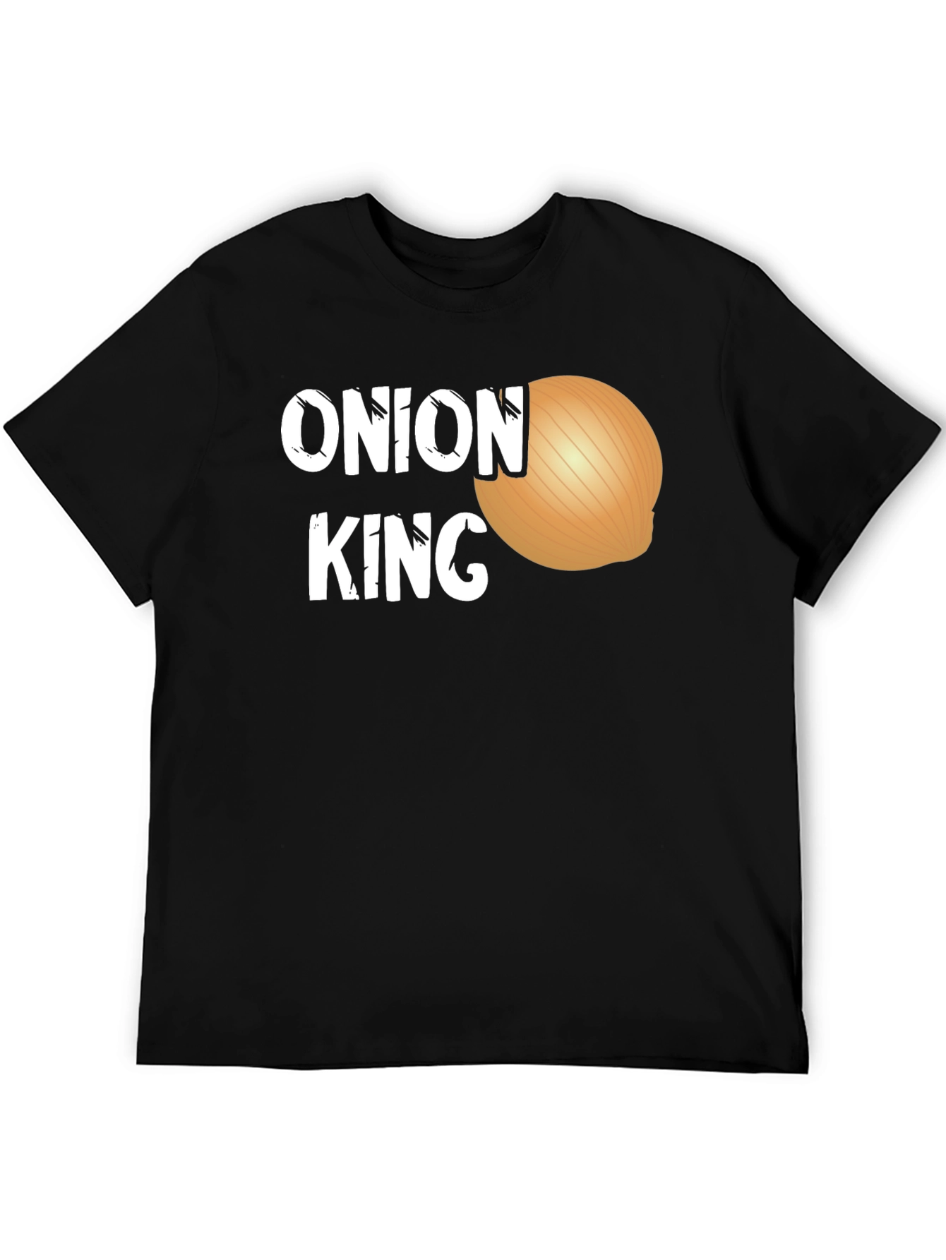 Black Onion King Funny Graphic Tee - Black T-Shirt view 5