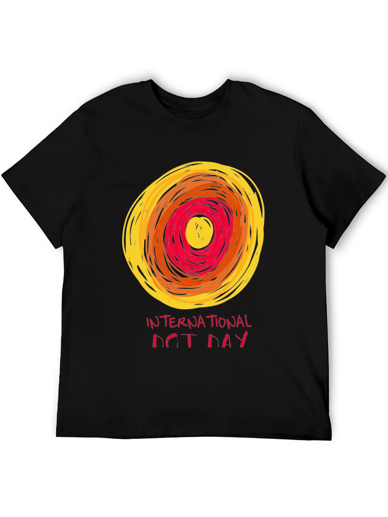Black International Dot Day Graphic Tee - Artistic Design view 5