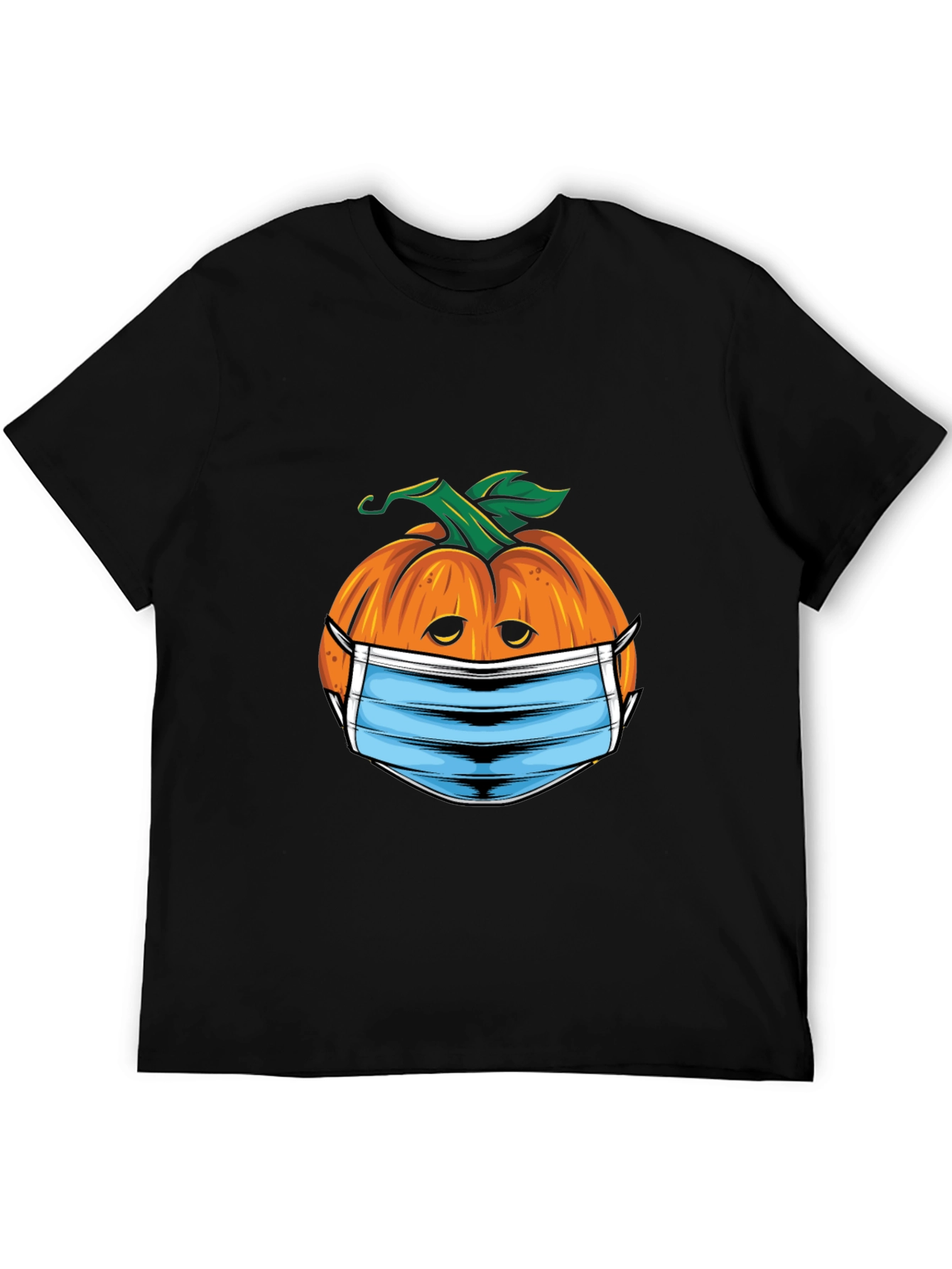 Black Masked Pumpkin Graphic Tee - Halloween Ready! view 5