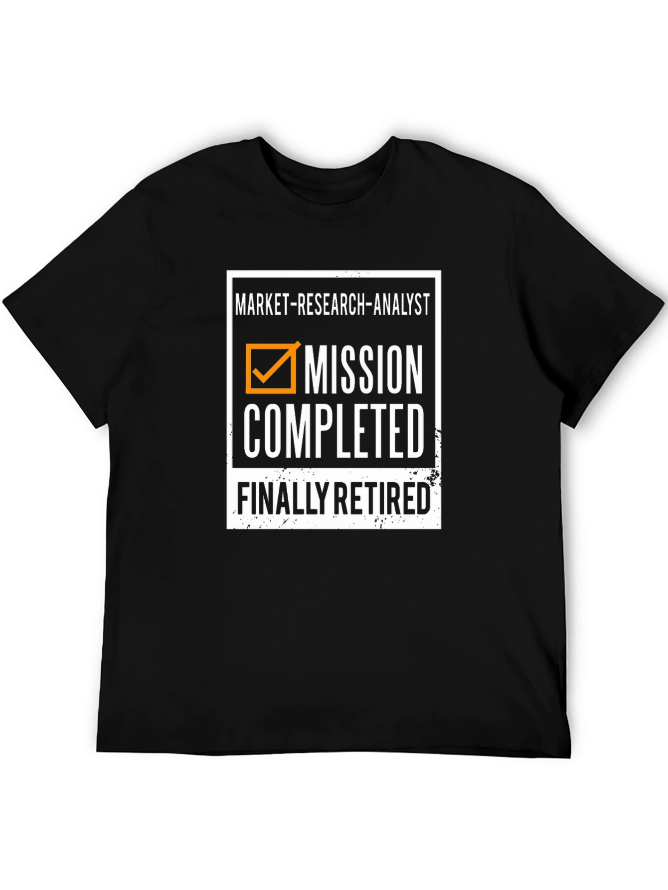 Black Market Research Analyst Retired T-Shirt view 5