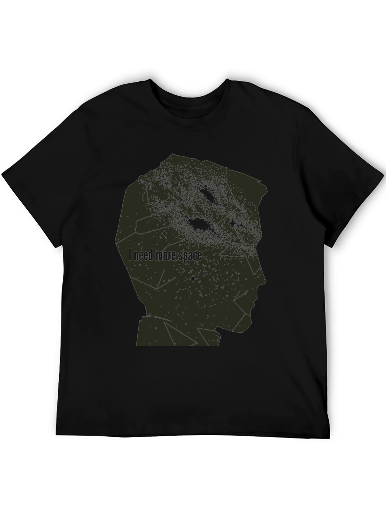 Black Cosmic Mind T-Shirt - Need More Space view 5