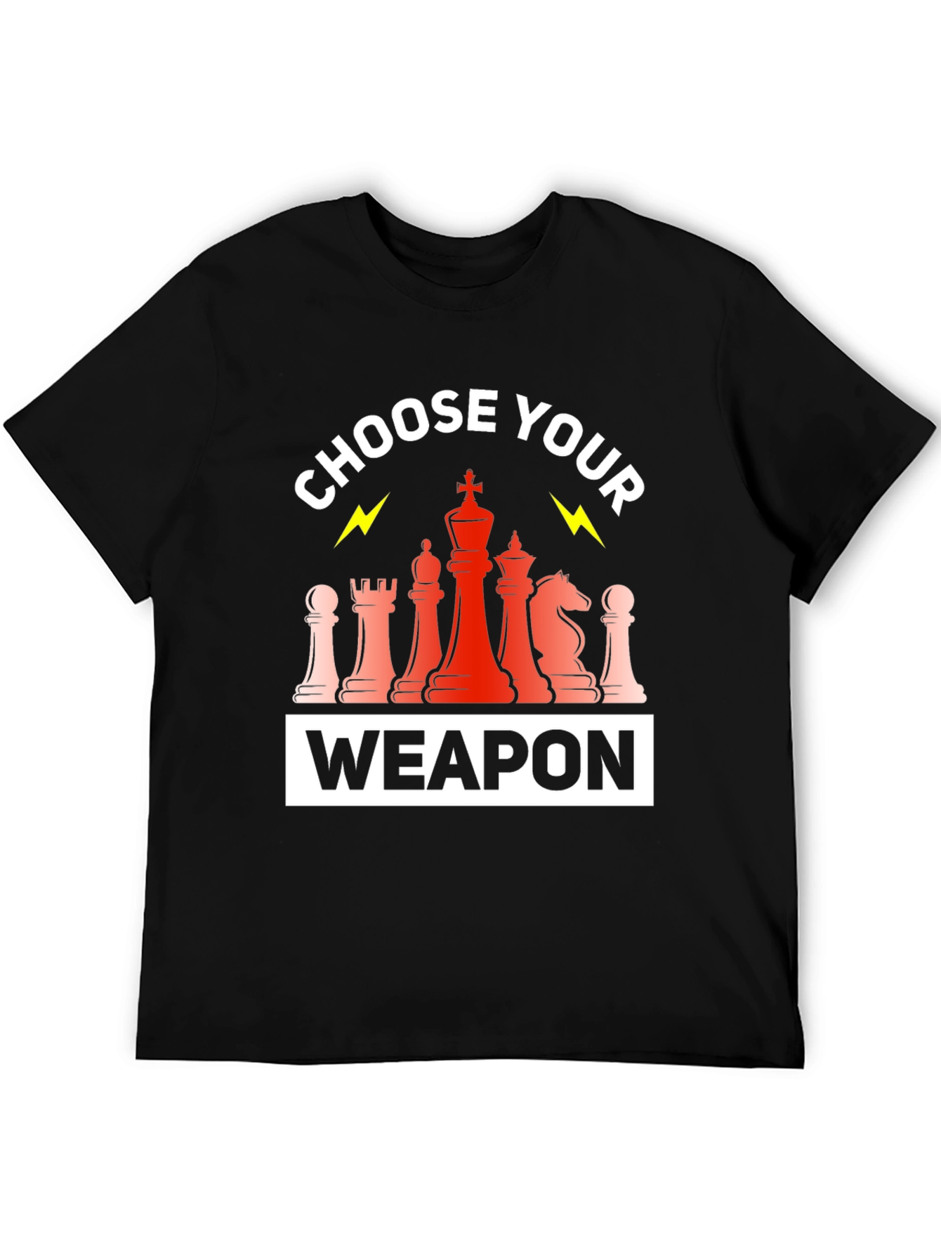 Black Chess Weapon T-Shirt view 5