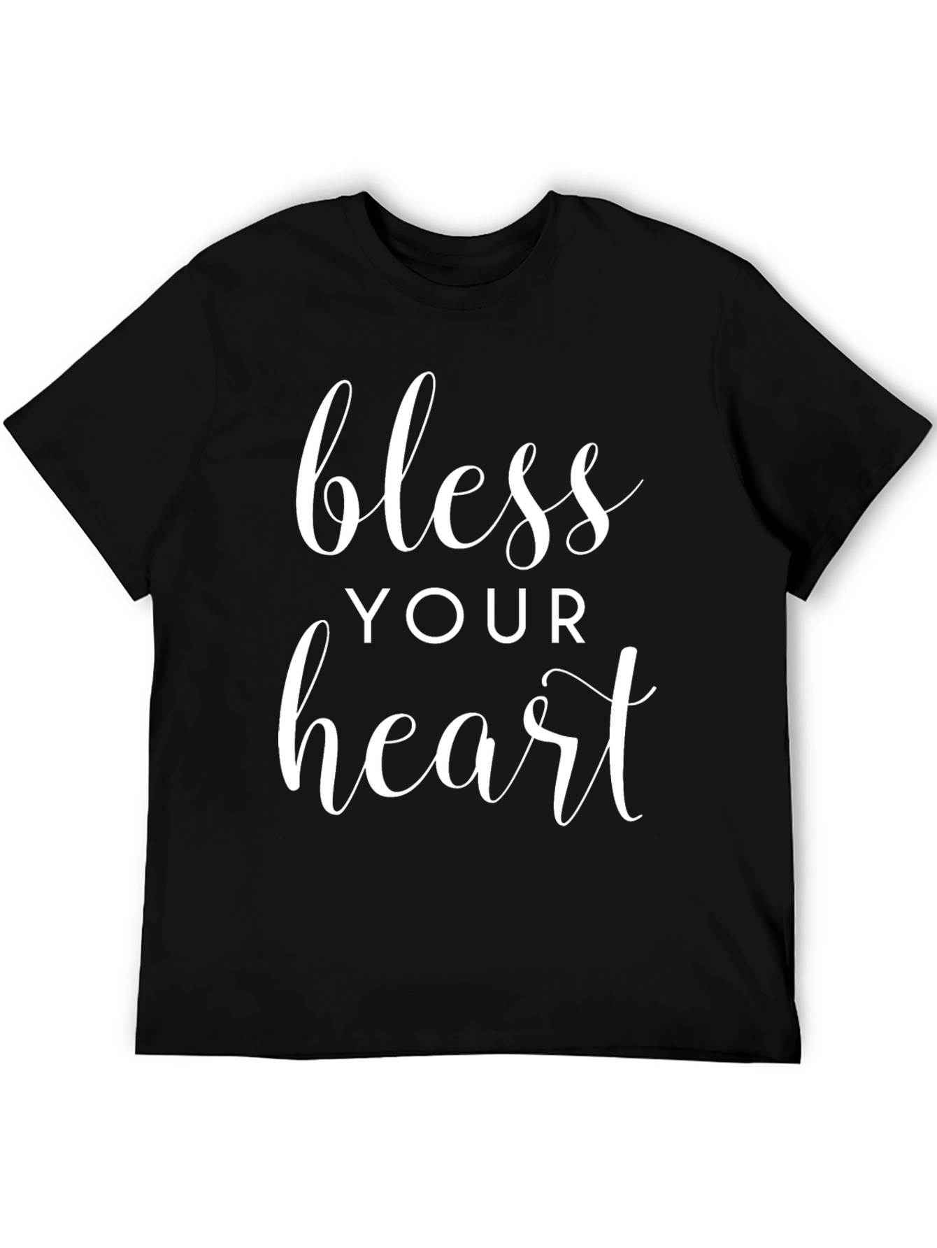 Black Bless Your Heart Graphic Tee - Soft Cotton Blend view 5