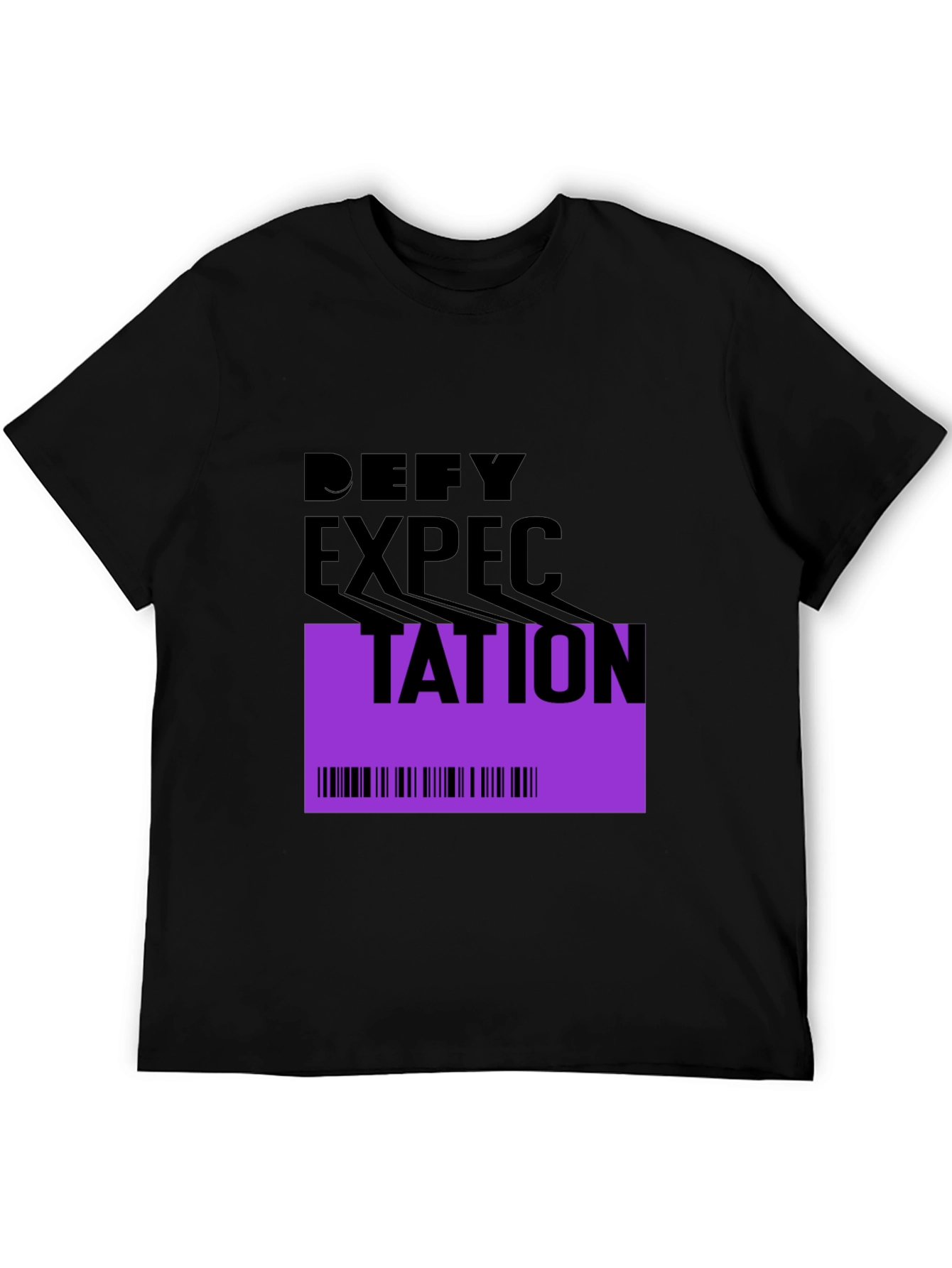 Defy Expectation Graphic Tee - Modern Black T-Shirt - 5