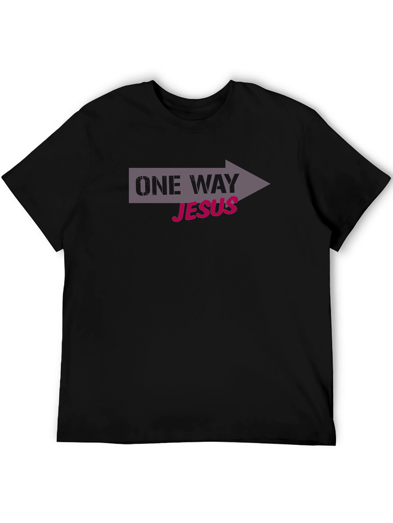 One Way Jesus Graphic Tee - Christian Apparel - 5