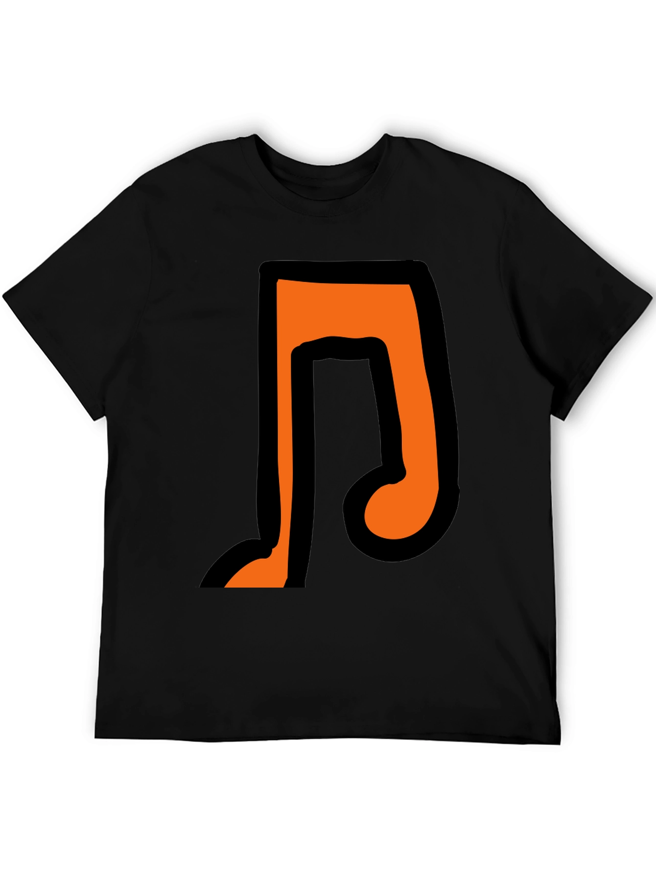 Black Music Note Graphic T-Shirt view 5