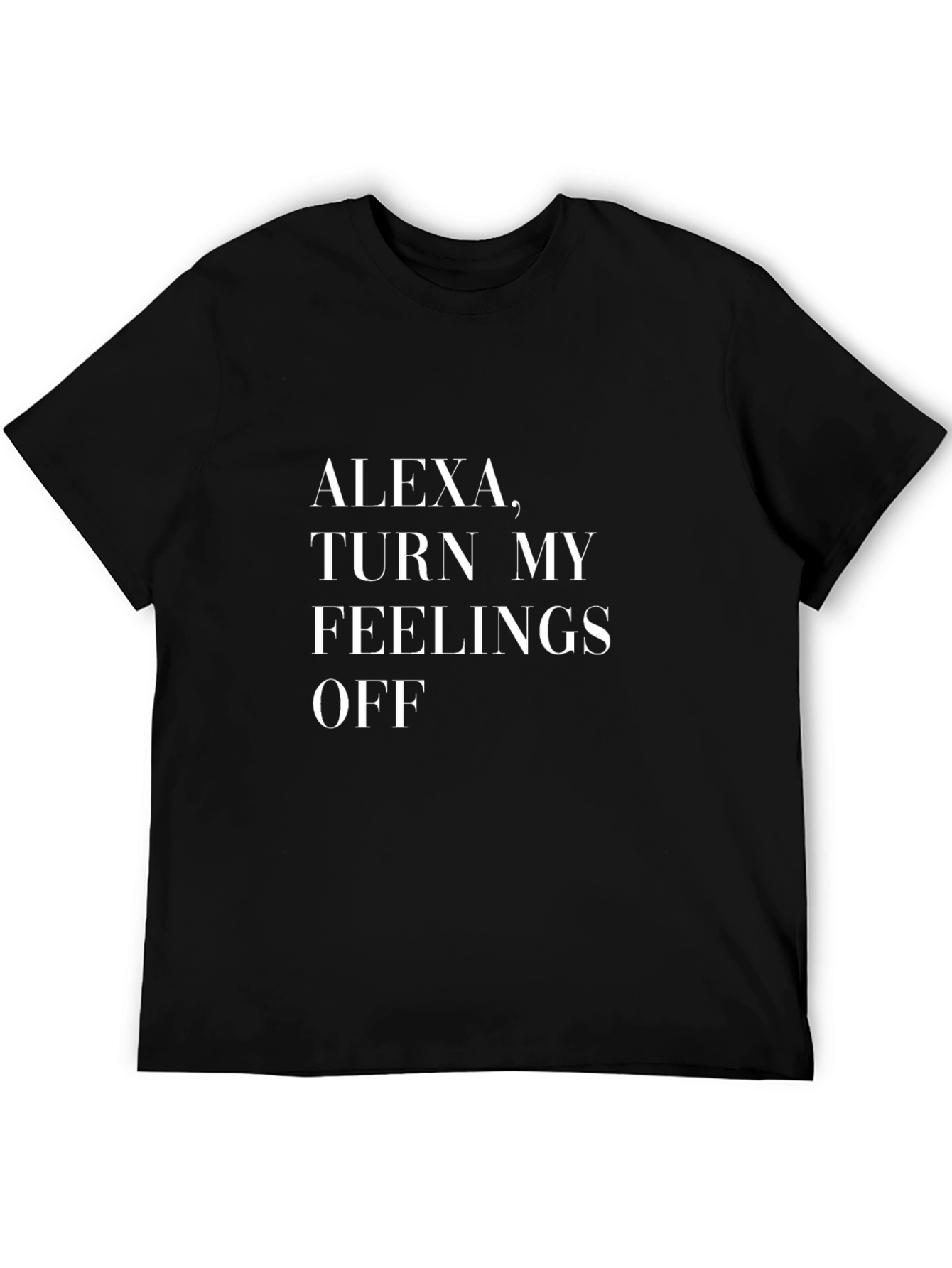 Black Alexa, Turn My Feelings Off Graphic Tee view 5
