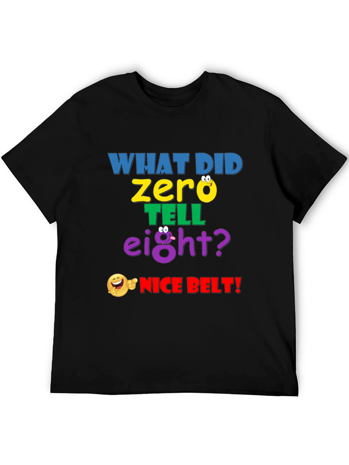 Black Funny Math Joke T-Shirt - "Nice Belt!" view 5