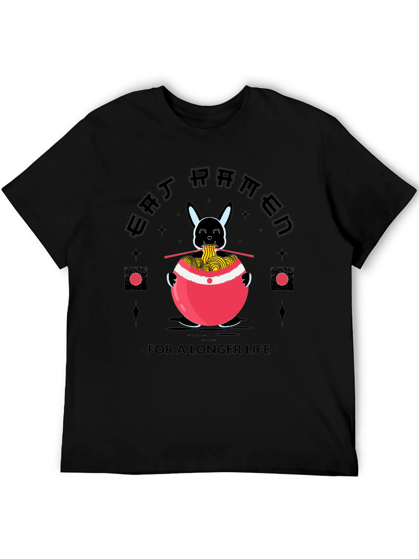 Eat Ramen for a Longer Life Funny T-Shirt - 5