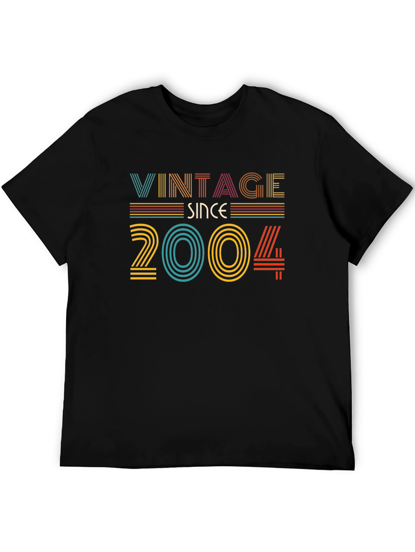 Black Vintage Since 2004 Graphic T-Shirt view 5