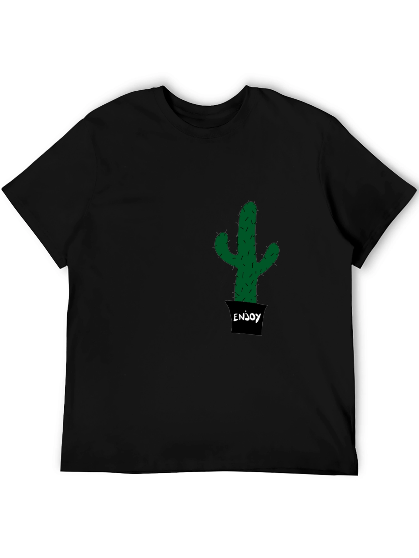 Black Cactus Enjoy T-Shirt - Trendy & Unique view 5