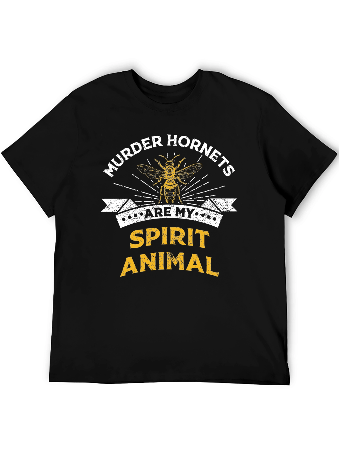 Black Murder Hornets Spirit Animal Graphic Tee view 5