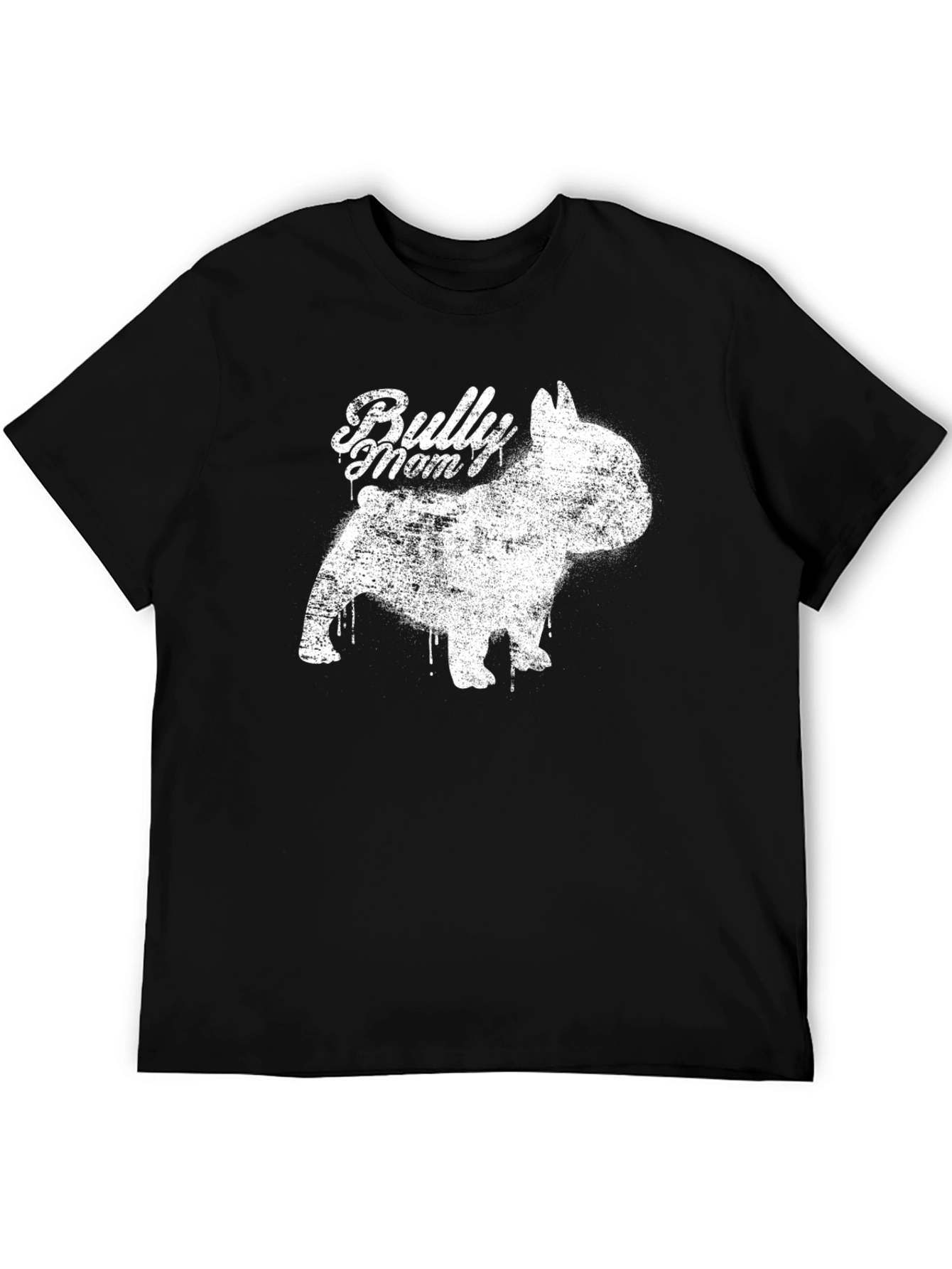 Black Bully Mom Dog Graphic Tee - Black view 5