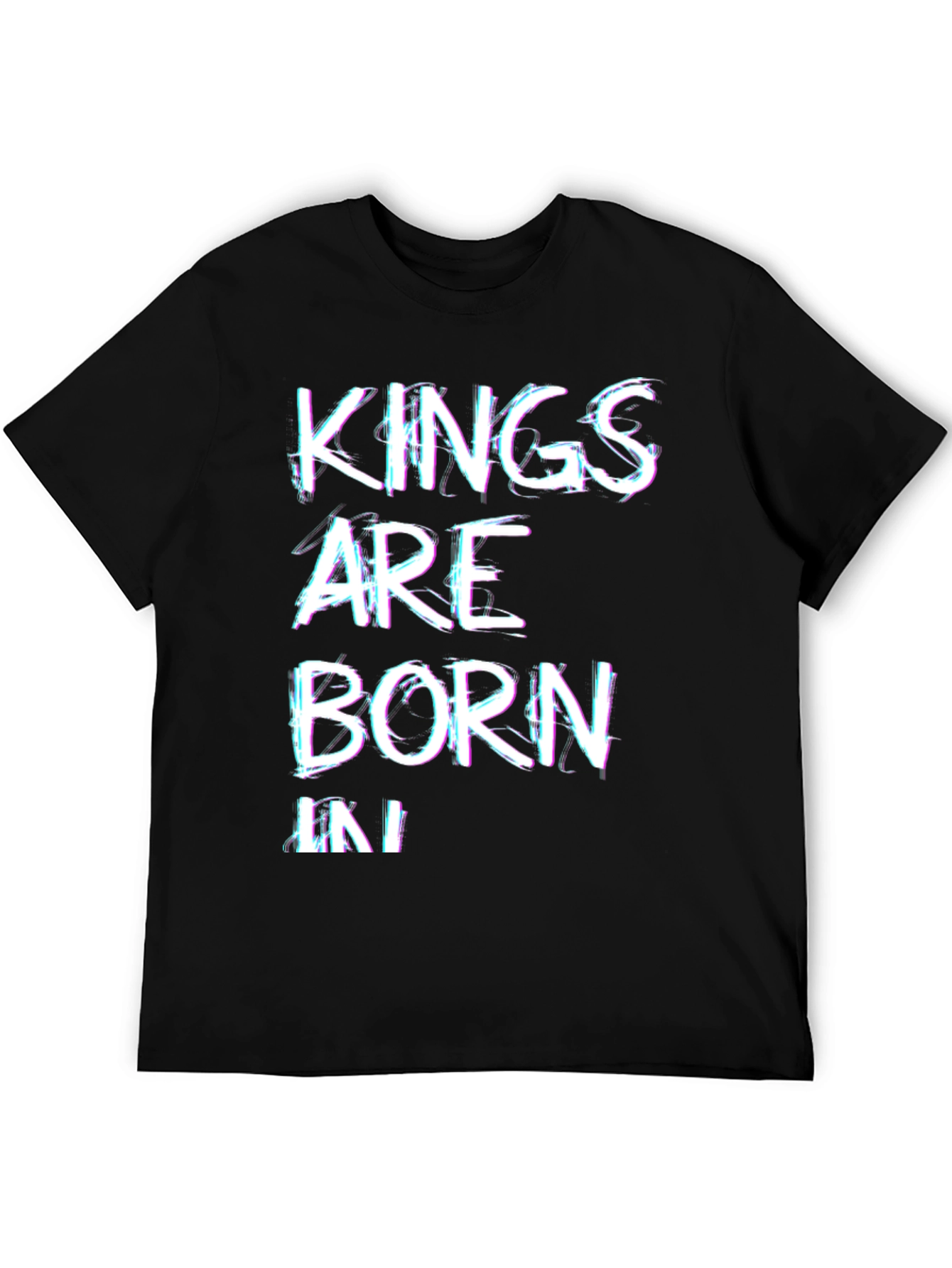 Black Kings Are Born In T-Shirt - Black view 5