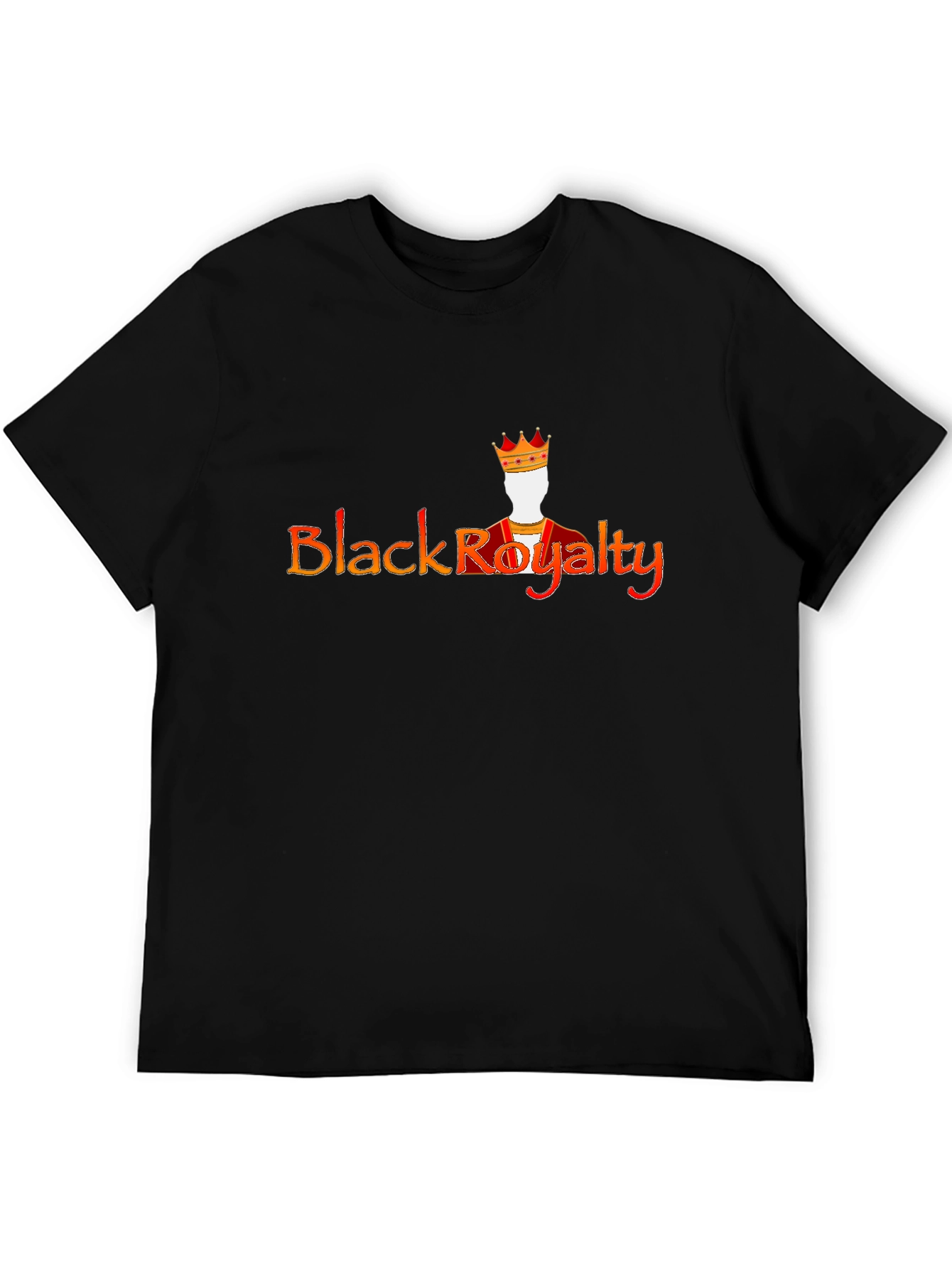 Black Black Royalty Graphic Tee - Statement Shirt view 5