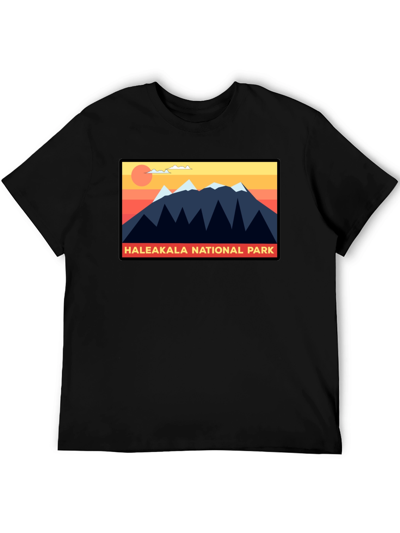 Black Haleakala National Park Graphic T-Shirt view 5