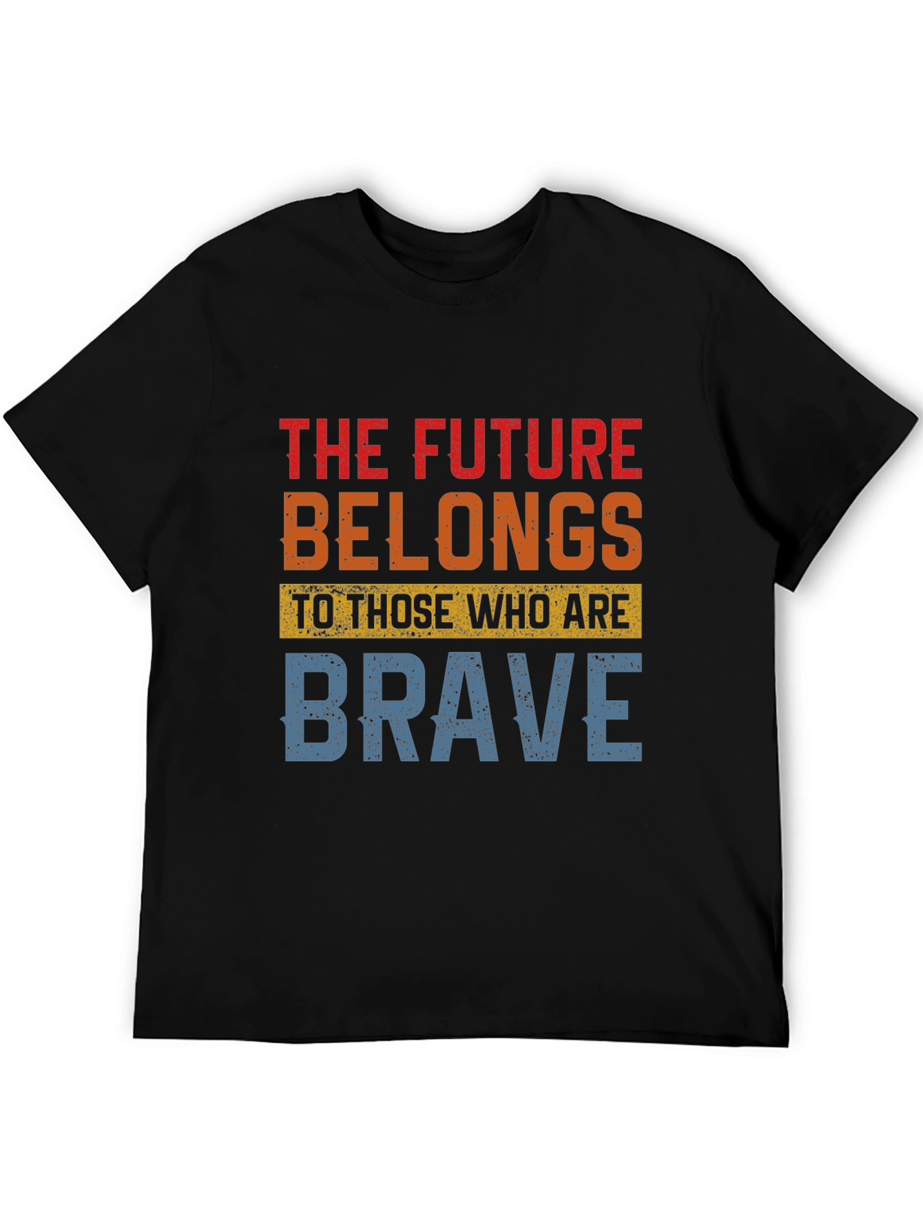 Black Future Belongs to the Brave Graphic Tee view 5